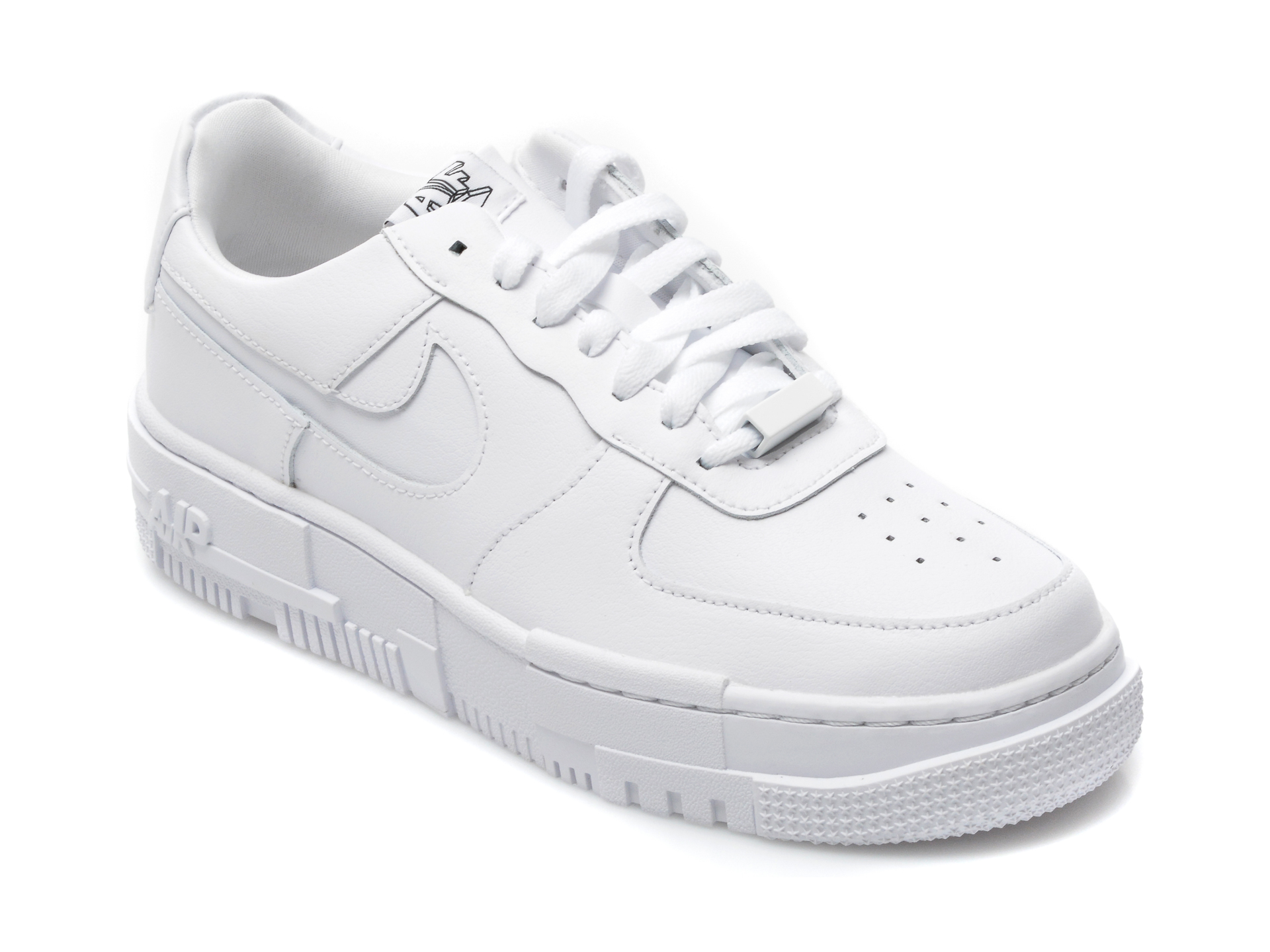 Pantofi sport NIKE albi, W AF1 PIXEL, din piele naturala Nike imagine noua