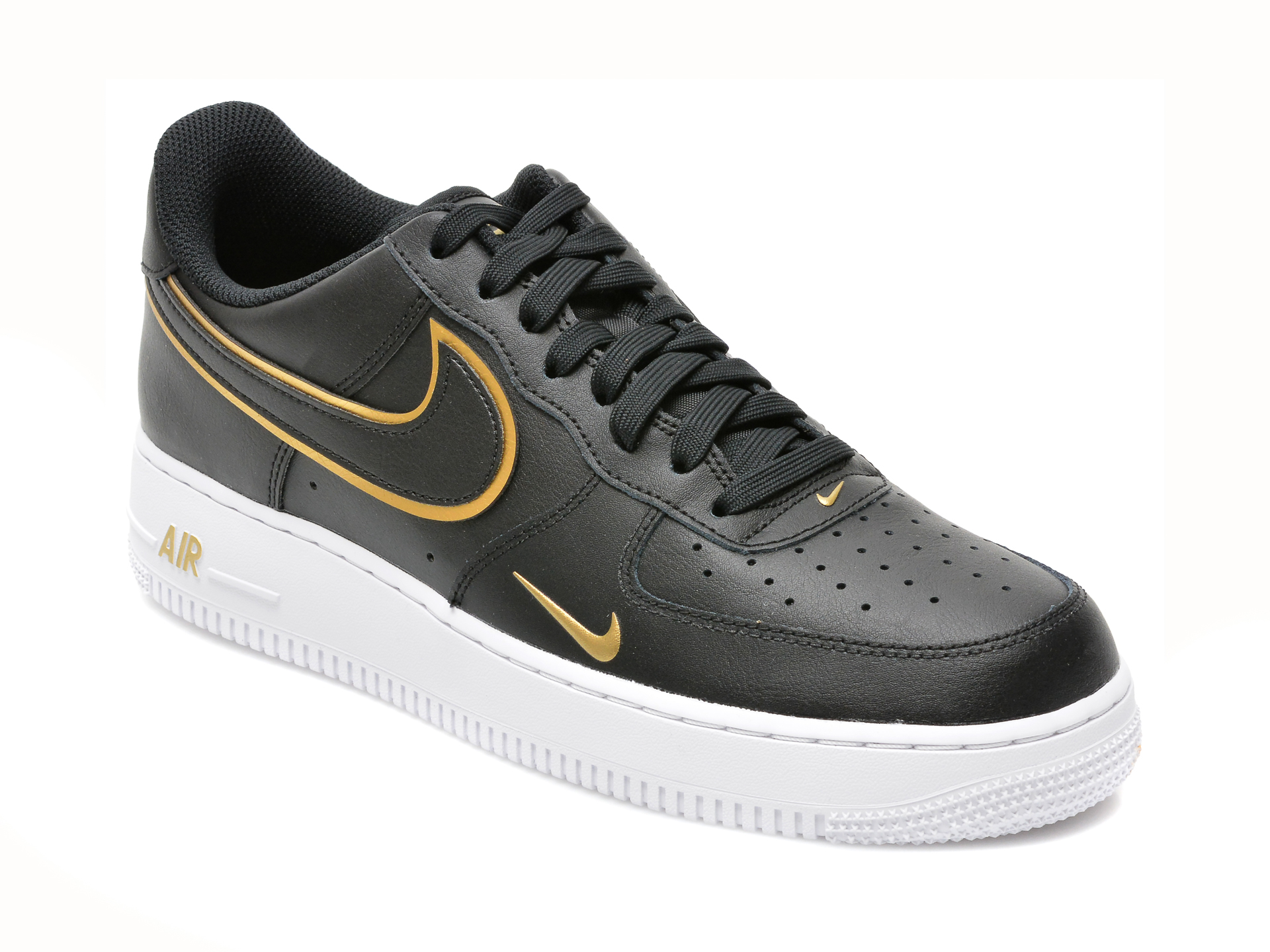 Pantofi sport NIKE negri, AIR FORCE 1 07 LV8, din piele naturala Nike
