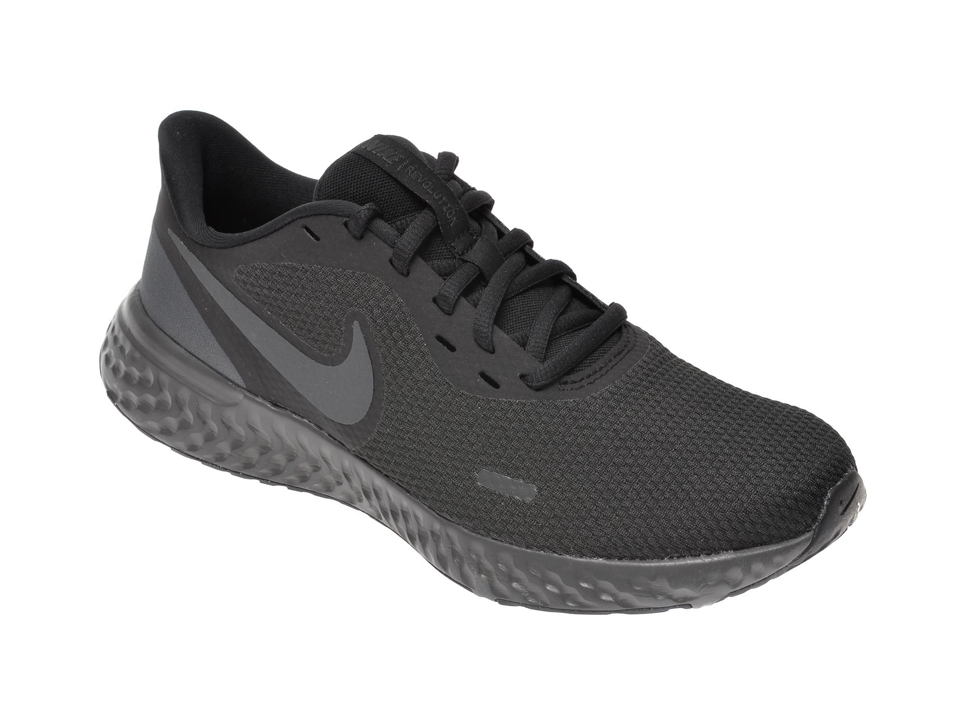 Pantofi sport NIKE negri, Revolution 5, din material textil