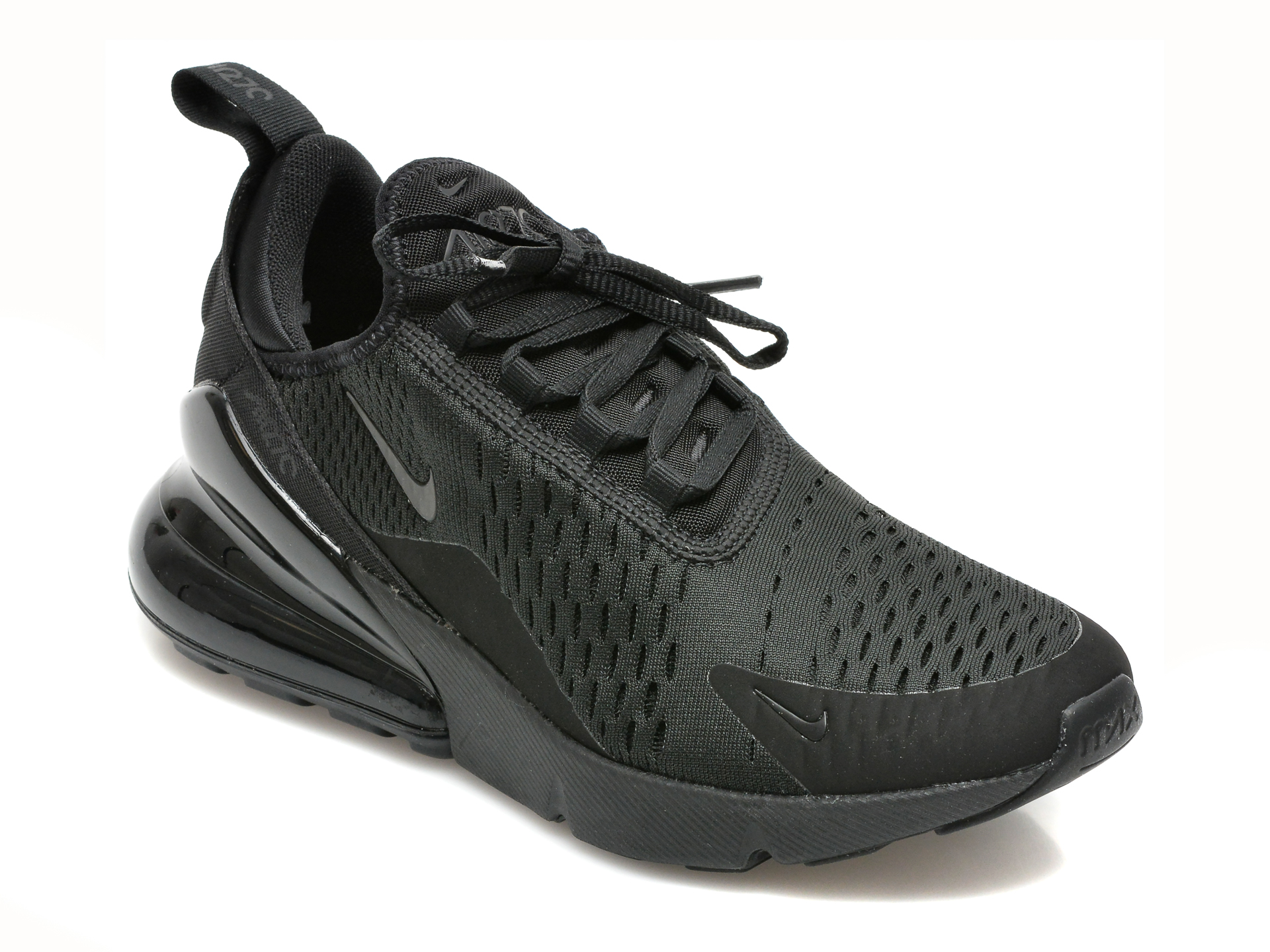 Pantofi sport NIKE negri, W AIR MAX 270, din material textil Nike imagine noua