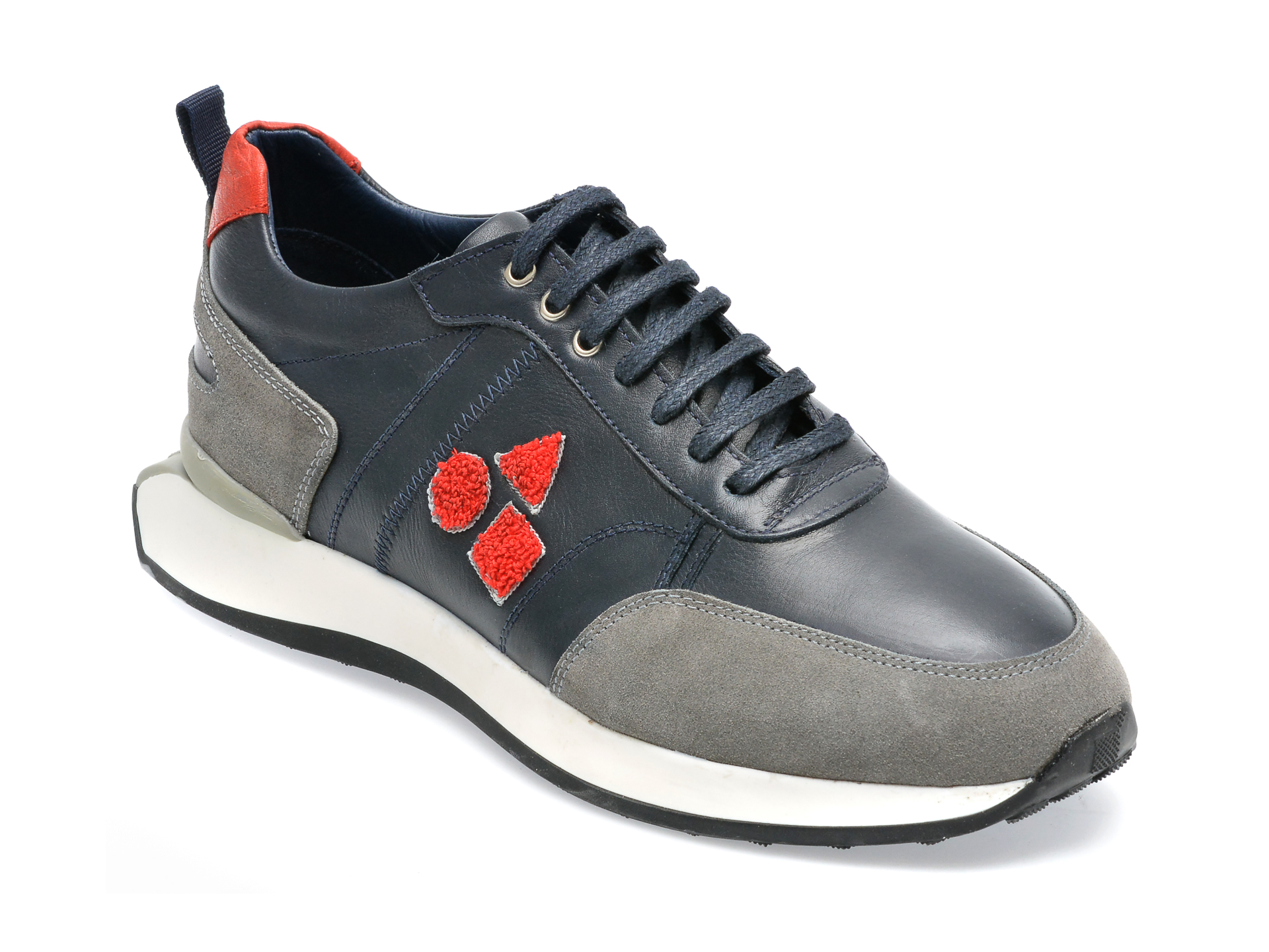 Pantofi sport OTTER bleumarin, M6711, din piele naturala