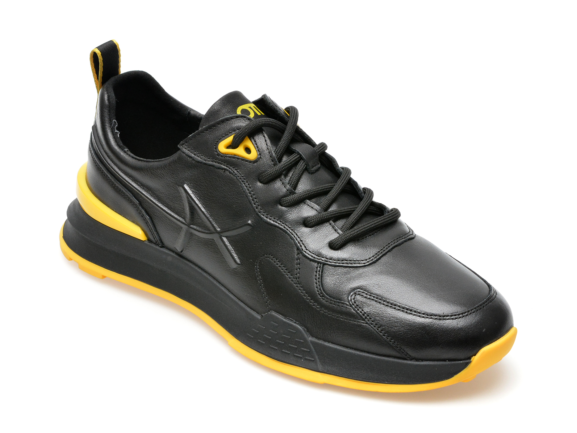 Pantofi sport OTTER negri, CJ22004, din piele naturala barbati 2023-09-21