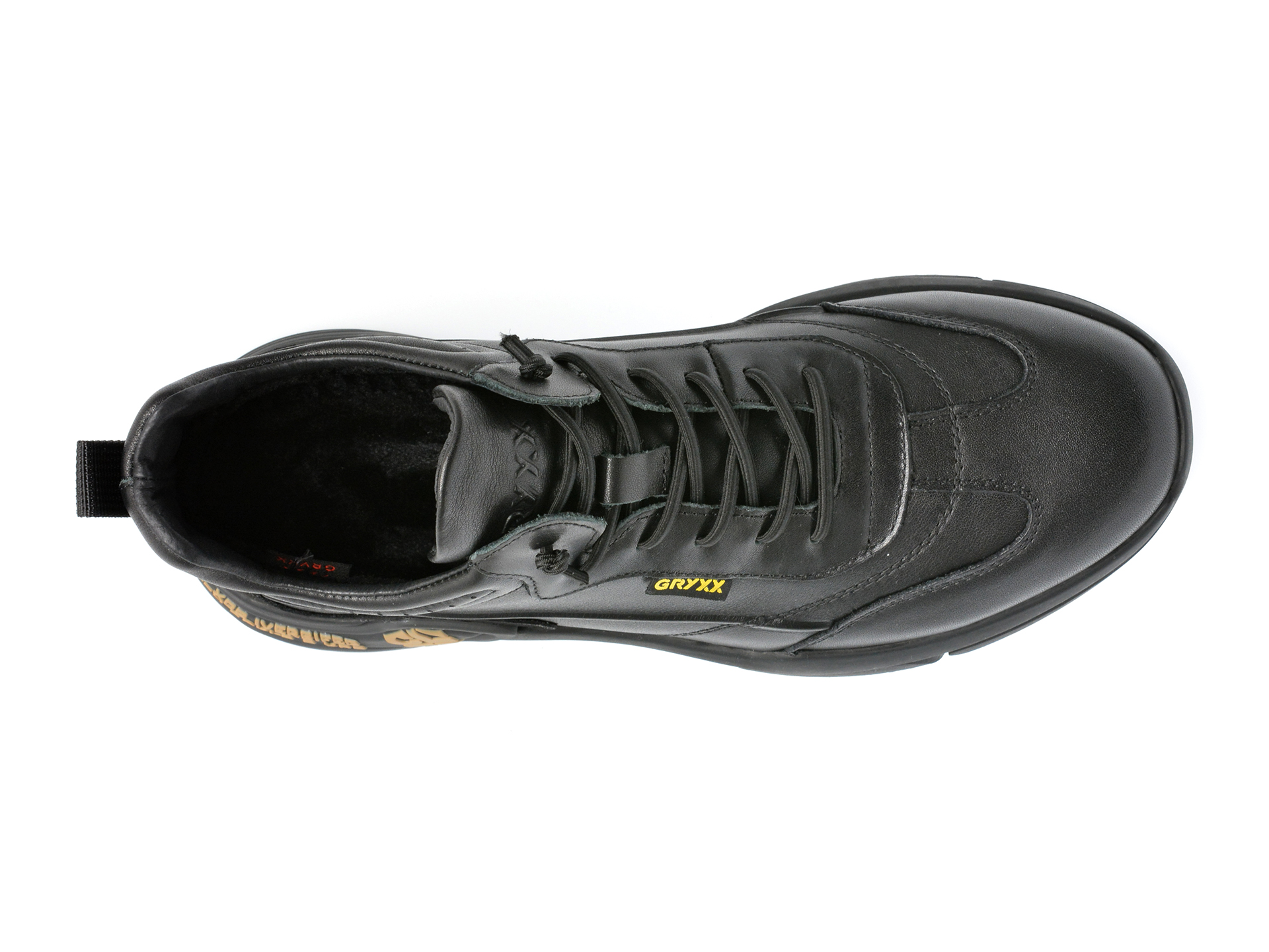 Poze Pantofi sport OTTER negri, J200006, din piele naturala Tezyo