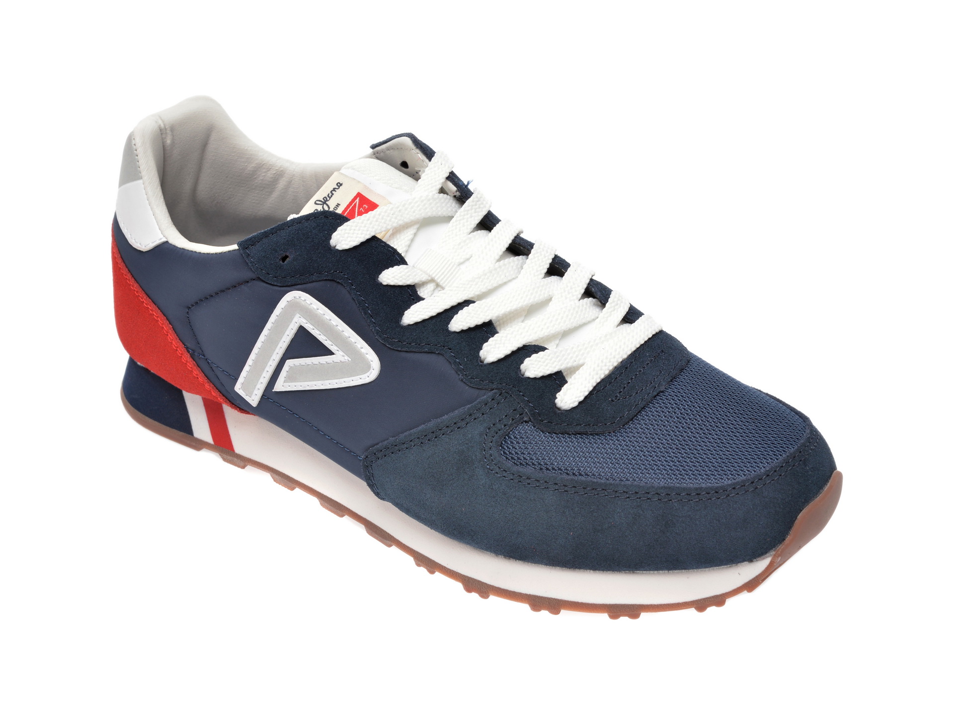 Pantofi sport PEPE JEANS albastri, MS30610, din material textil si piele intoarsa