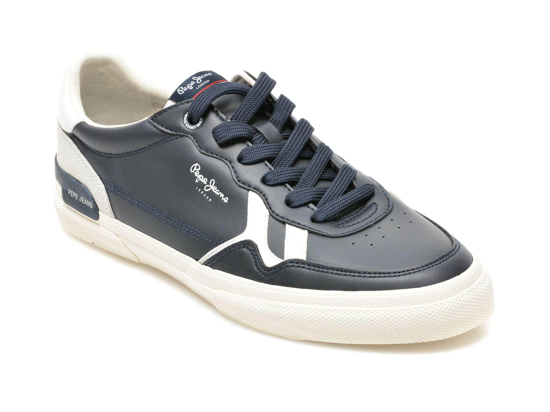 Pantofi sport PEPE JEANS albastri, MS30792, din piele ecologica Pepe Jeans