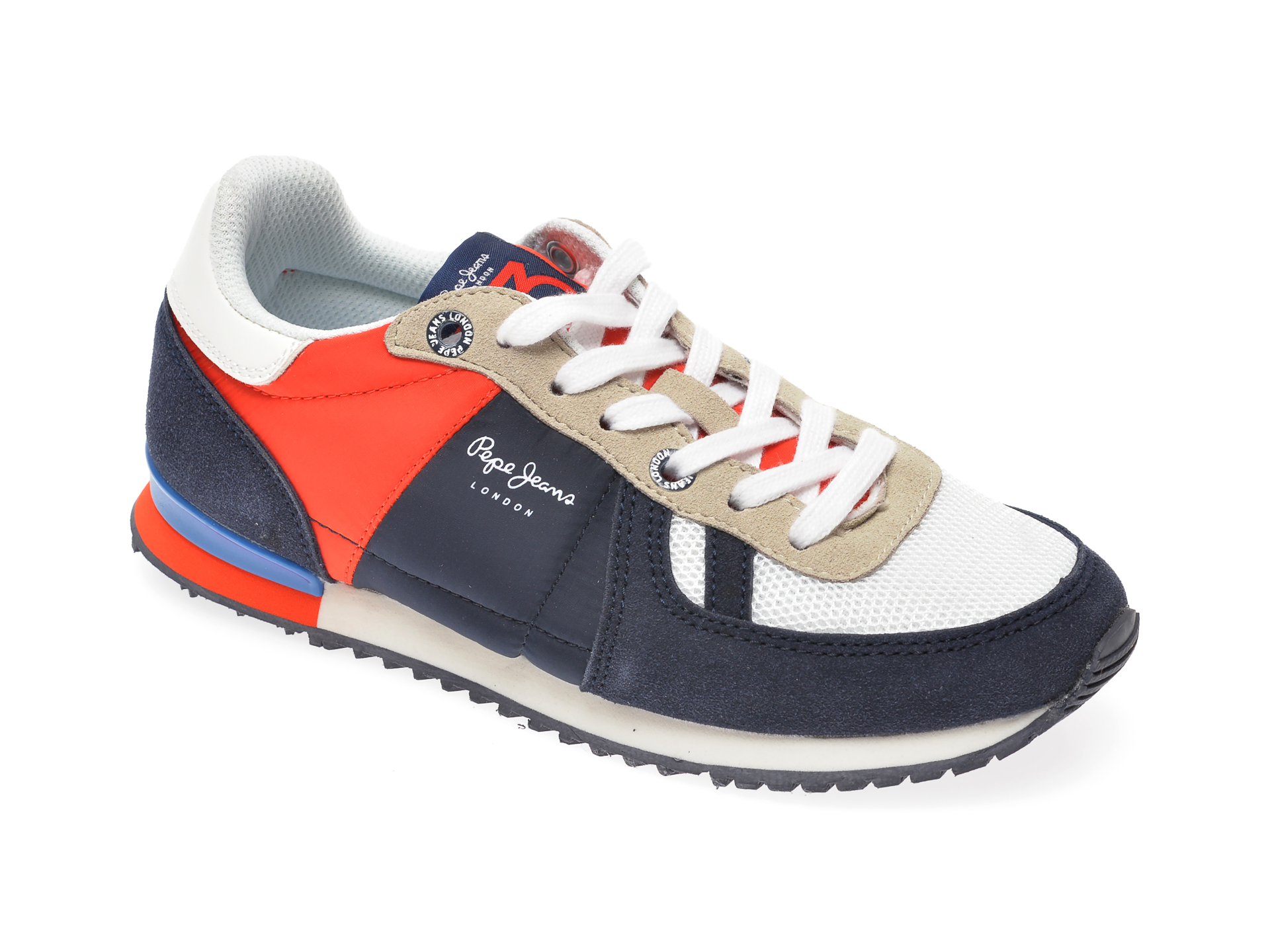 Pantofi sport PEPE JEANS bleumarin, BS30428, din material textil si piele ecologica