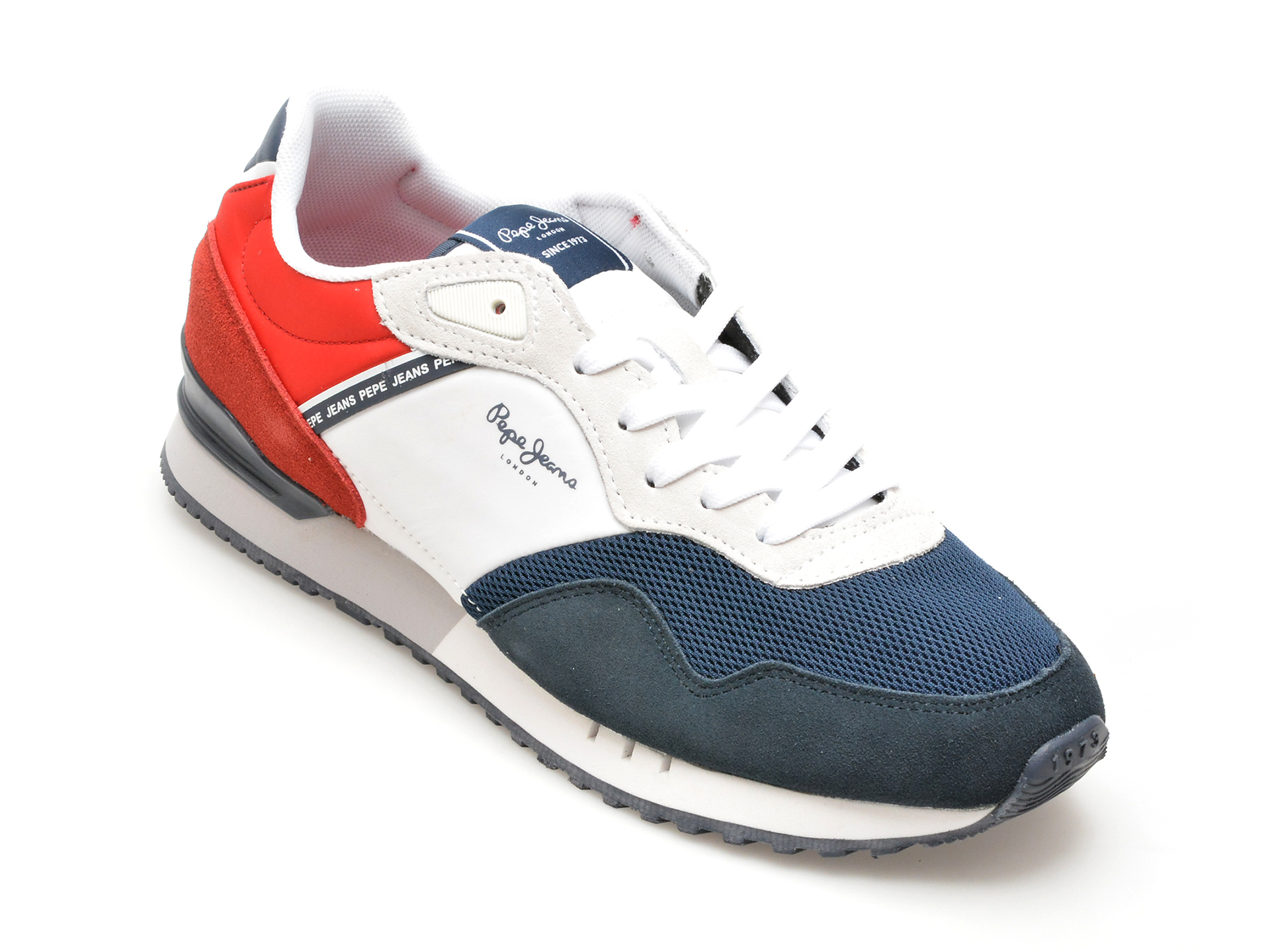 Pantofi sport PEPE JEANS bleumarin, LONDON URBAN, din material textil