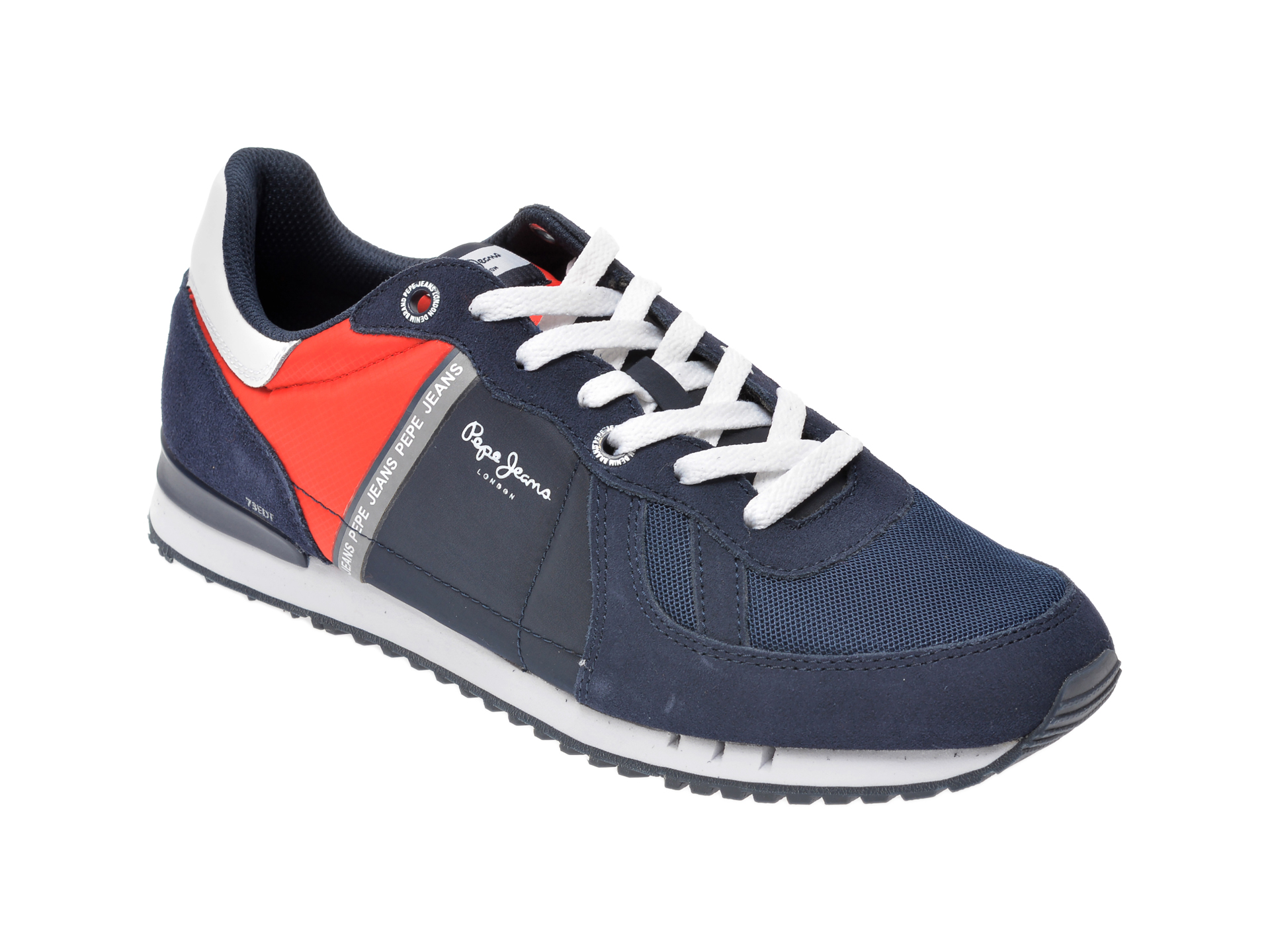 Pantofi sport PEPE JEANS bleumarin, MS30612, din material textil si piele intoarsa