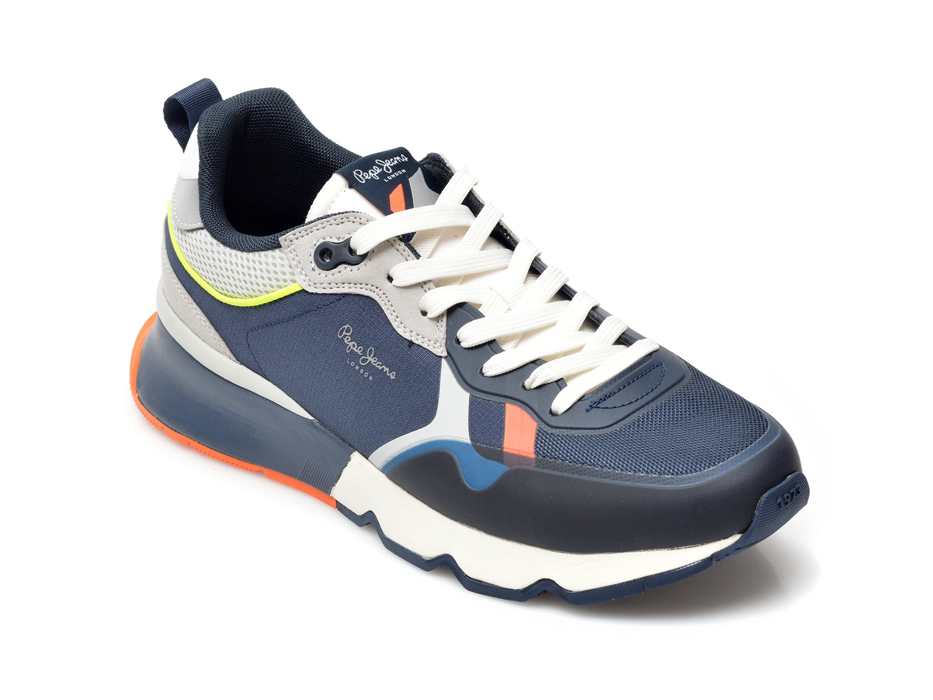 Pantofi sport PEPE JEANS bleumarin, MS30832, din material textil si piele ecologica Pepe Jeans