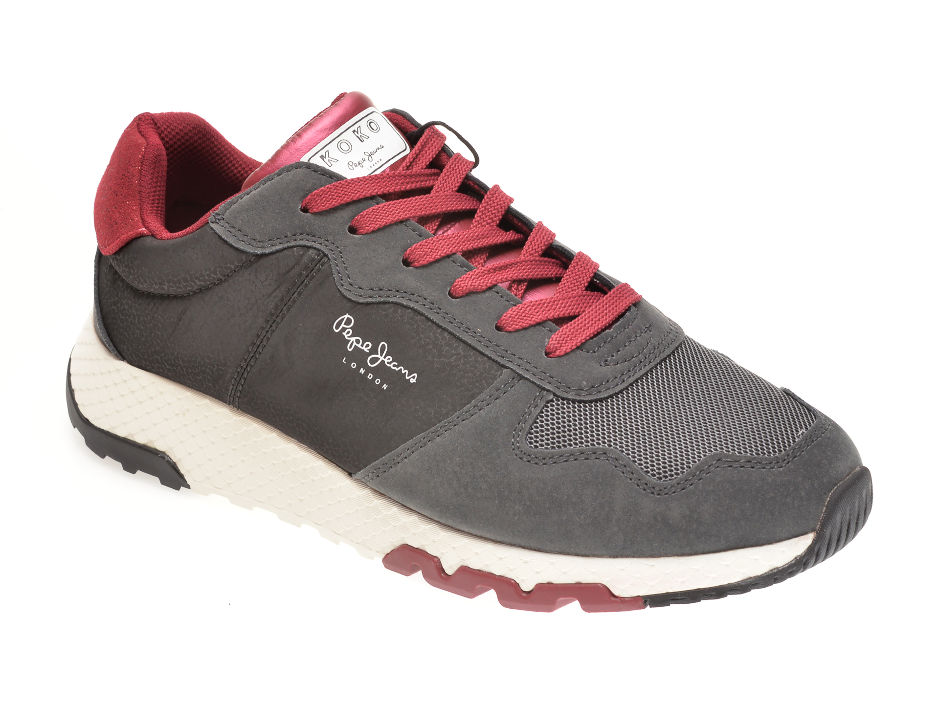 Pantofi sport PEPE JEANS gri, LS31059, din material textil