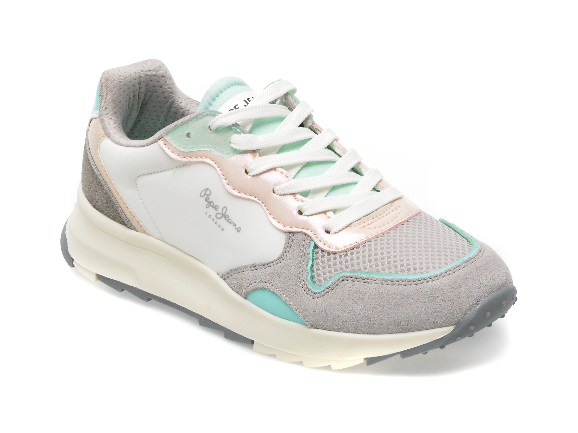Pantofi sport PEPE JEANS multicolori, LS31452, din piele intoarsa si material textil /femei/pantofi imagine noua