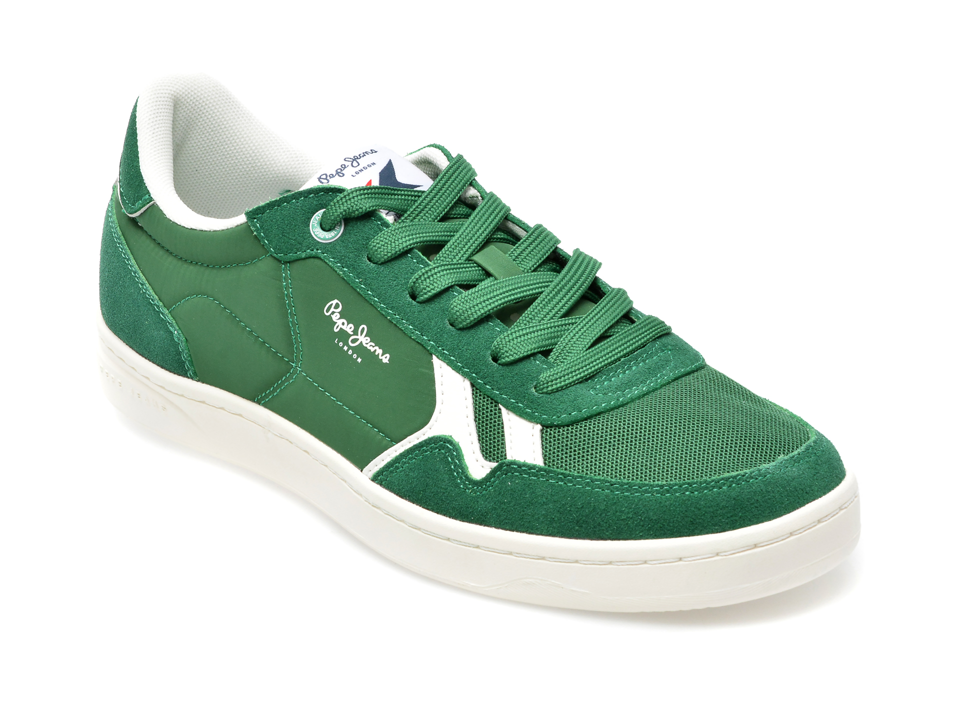 Pantofi sport PEPE JEANS verzi, MS30900, din material textil si piele intoarsa barbati 2023-09-21