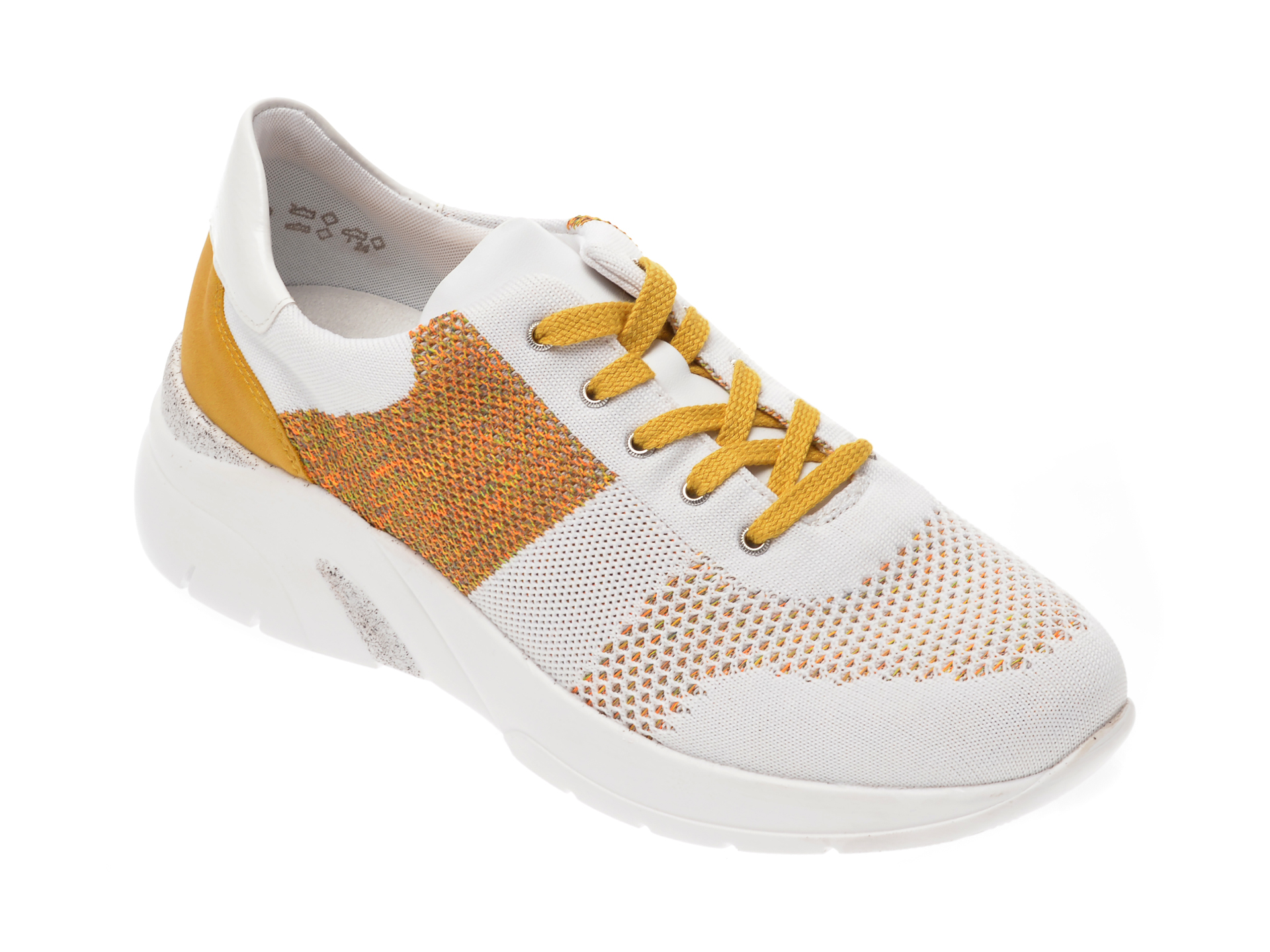 Pantofi sport REMONTE albi, D4103, din material textil