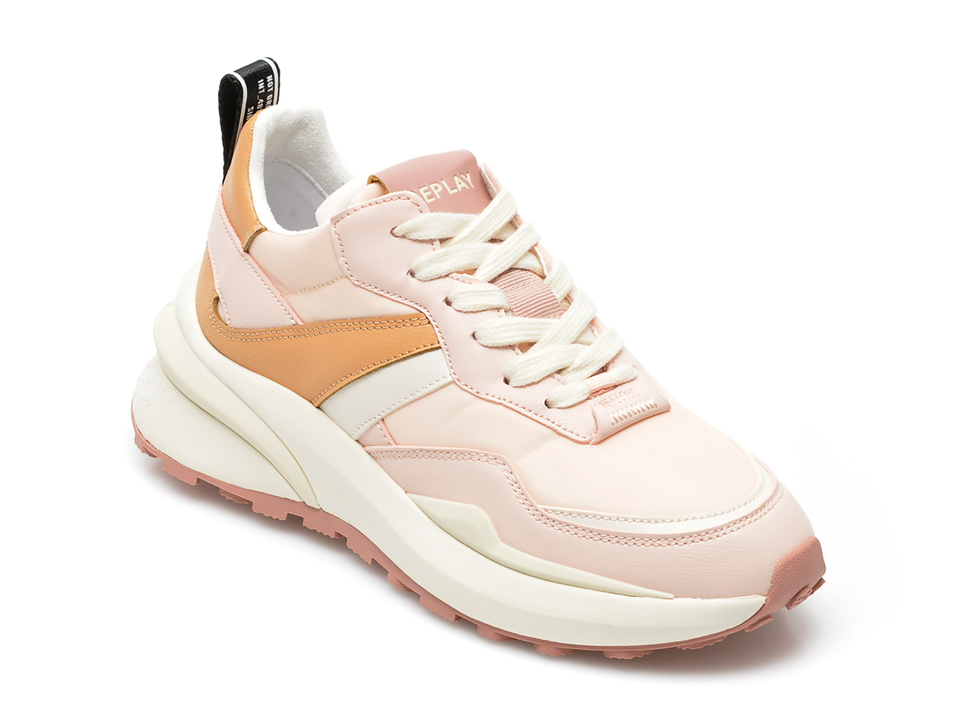 Pantofi sport REPLAY roz, WS4V02S, din material textil si piele ecologica /femei/pantofi imagine noua