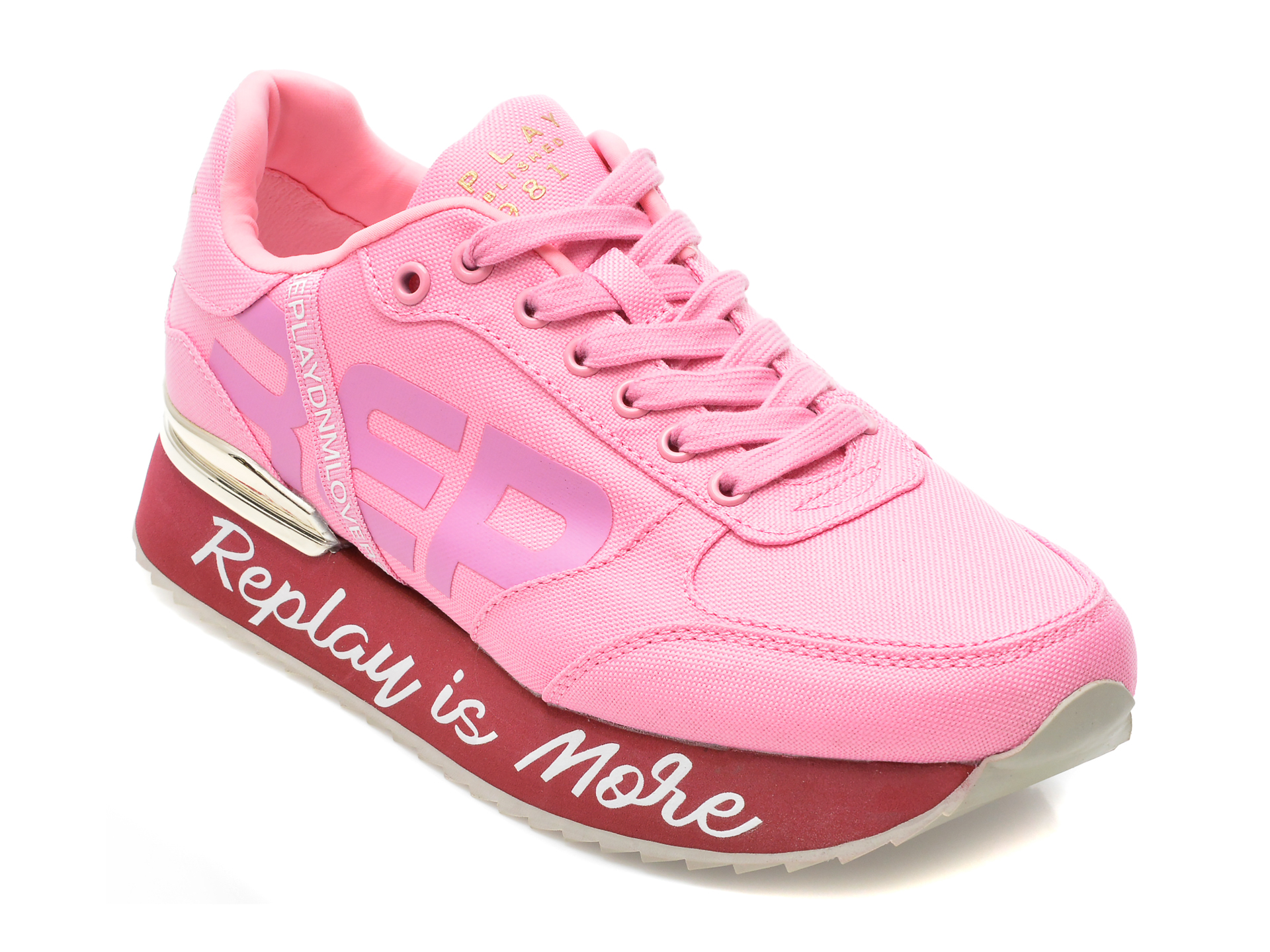 Pantofi sport REPLAY roz, WS6365T9, din material textil