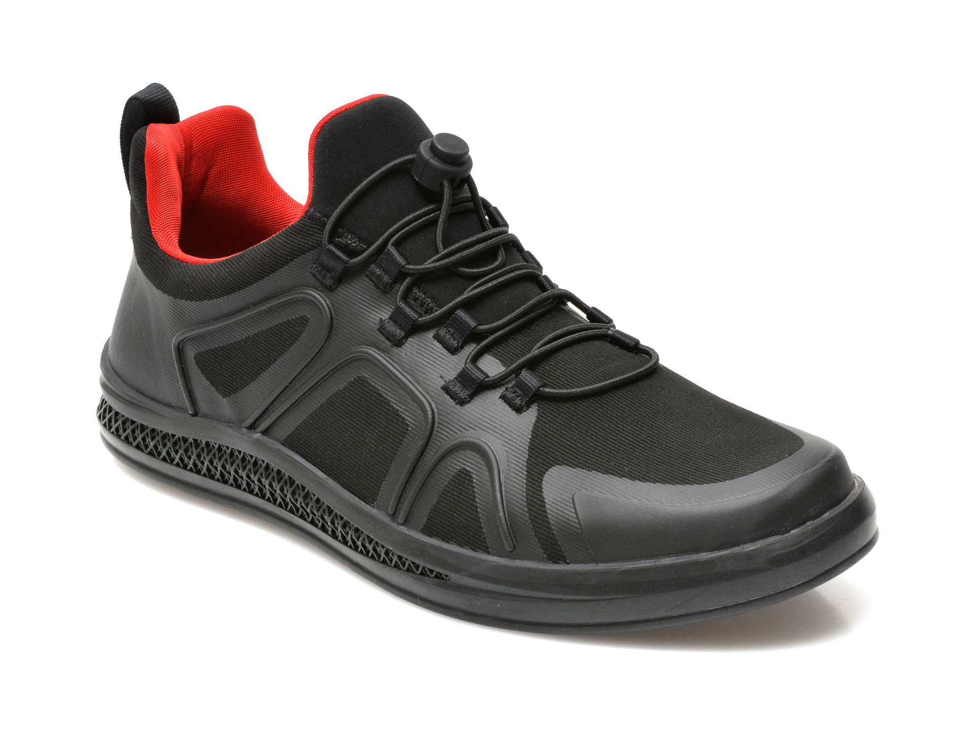 Pantofi sport RIEKER negre, B3753, din material textil