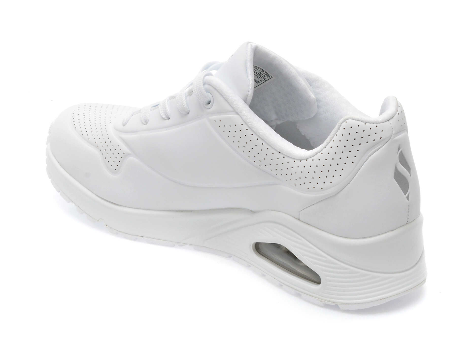 Poze Pantofi sport SKECHERS albi, UNO, din piele ecologica tezyo.ro