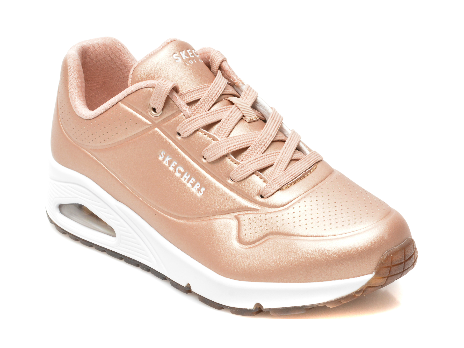 Pantofi sport SKECHERS aurii, UNO, din piele ecologica Skechers imagine noua