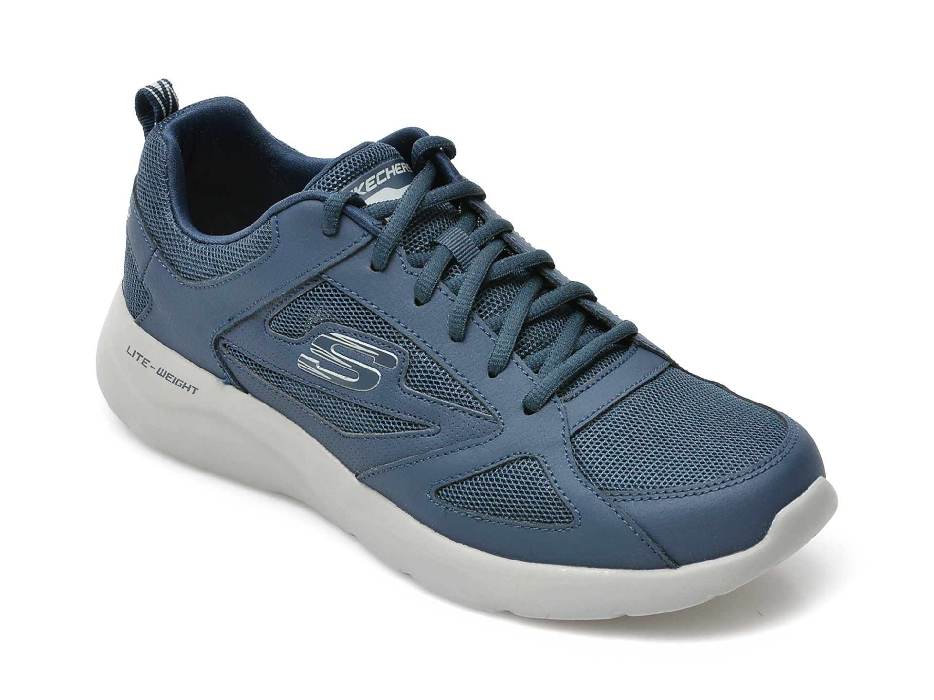 Pantofi sport SKECHERS bleumarin, DYNAMIGHT 2, din material textil si piele naturala 2022 ❤️ Pret Super tezyo.ro imagine noua 2022