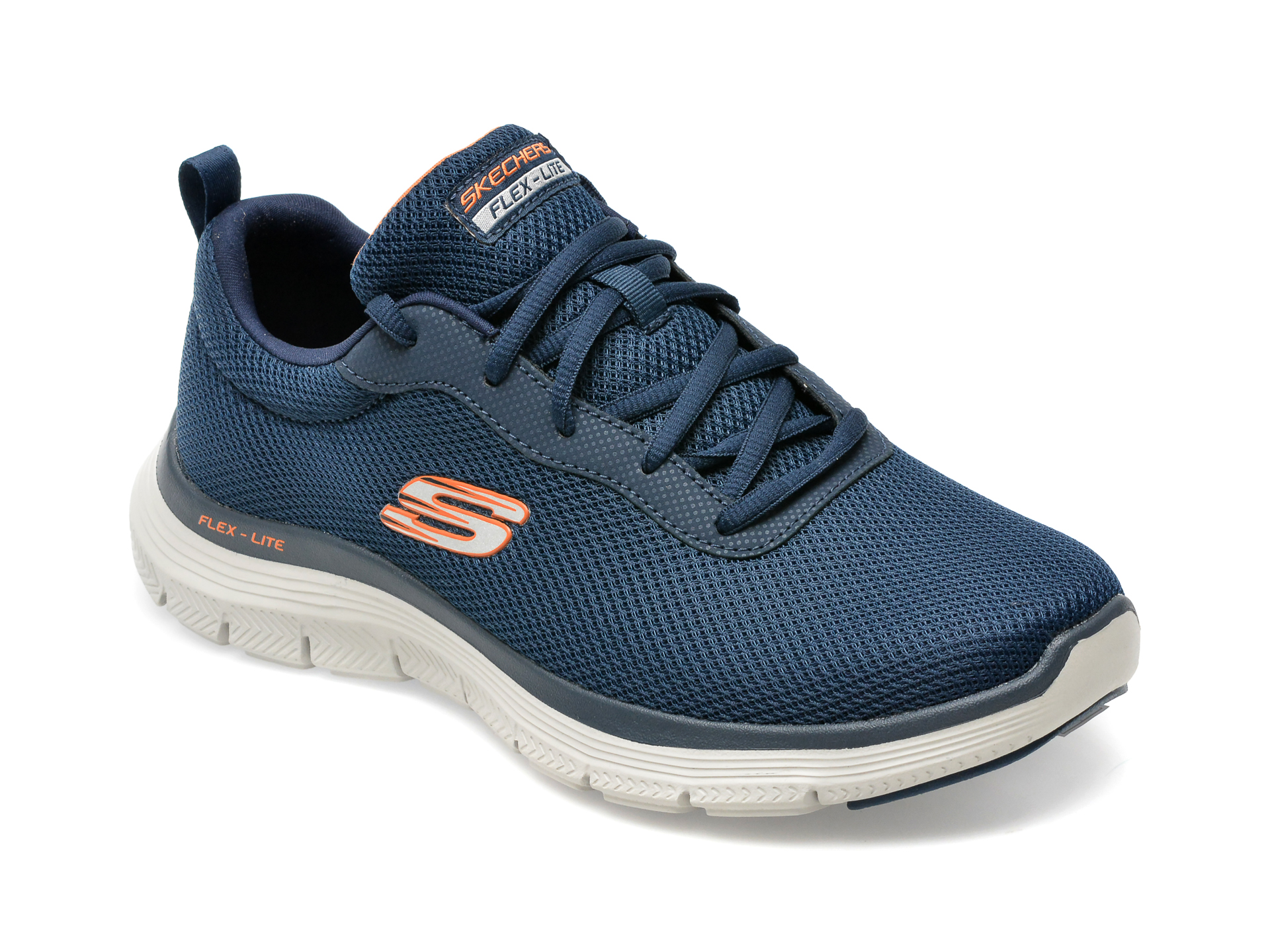 Pantofi sport SKECHERS bleumarin, FLEX ADVANTAGE 4.0, din material textil