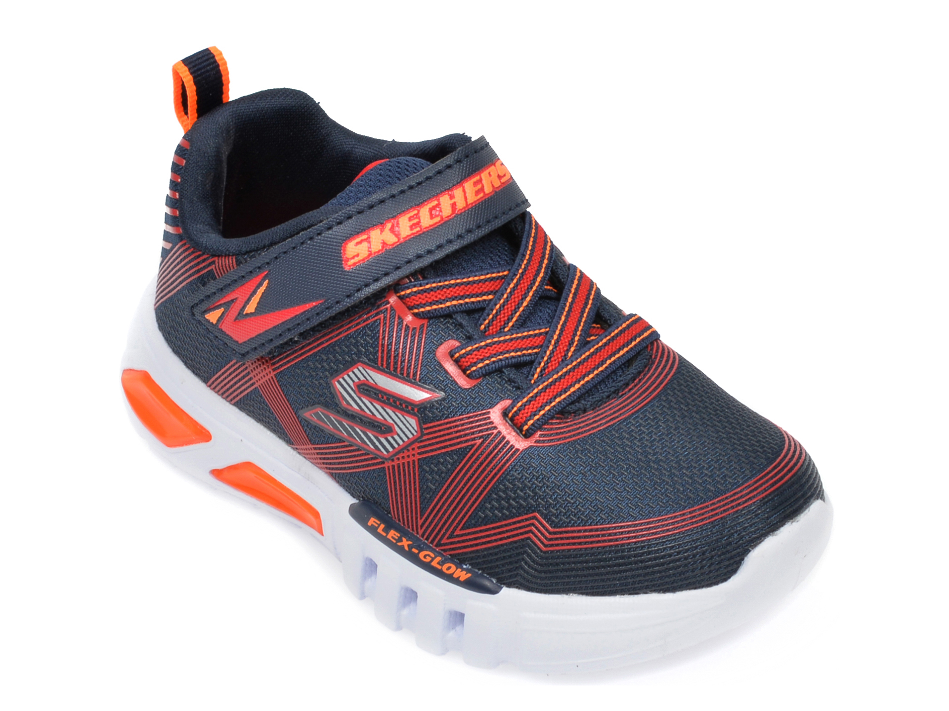 Pantofi sport SKECHERS bleumarin, Flex-Glow, din material textil