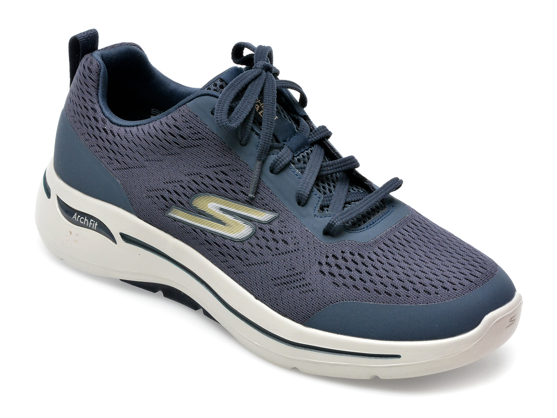 Pantofi sport SKECHERS bleumarin, GO WALK ARCH FIT , din material textil