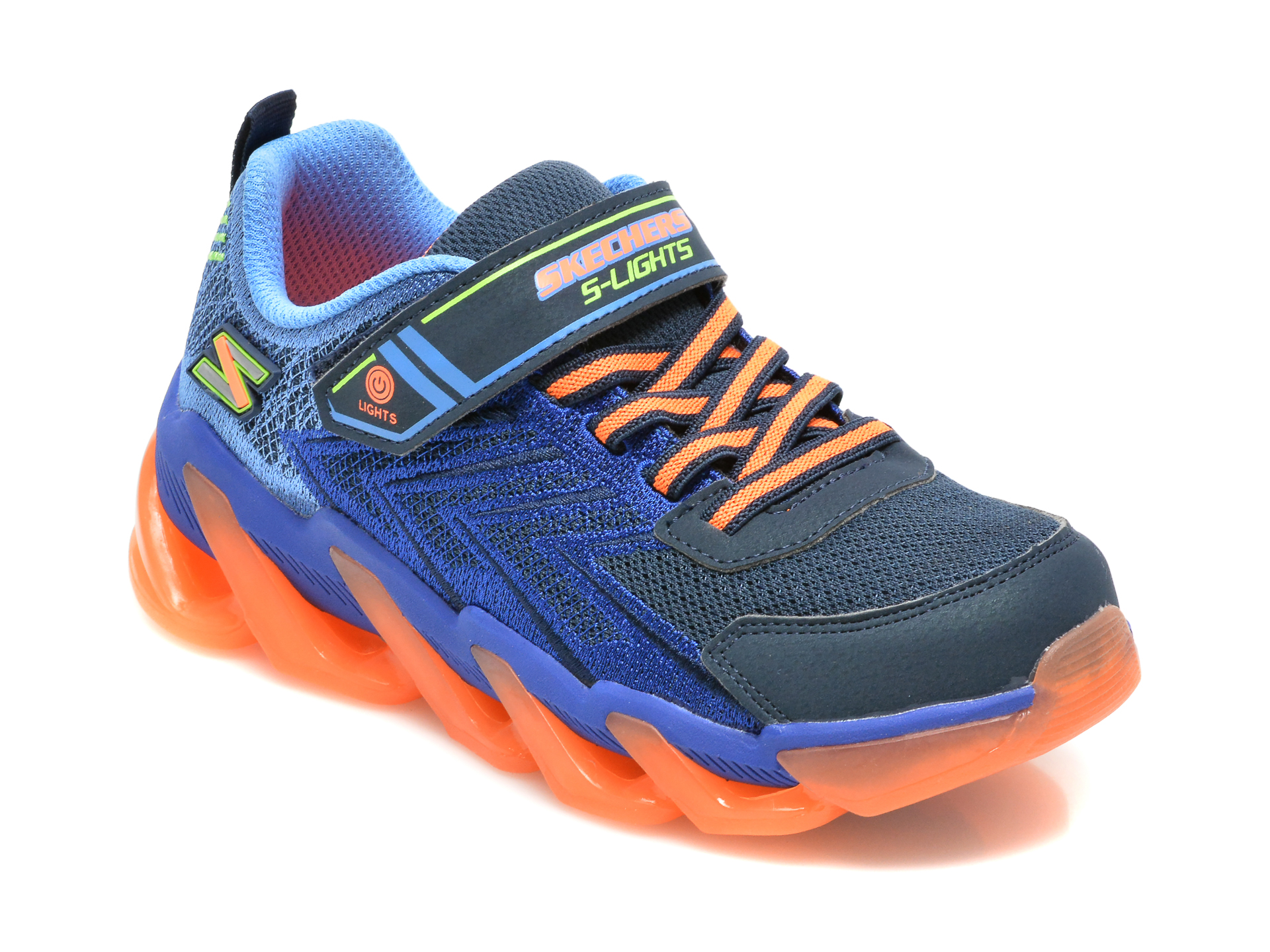 Pantofi sport SKECHERS bleumarin, MEGA-SURGE, din material textil si piele ecologica Skechers imagine reduceri