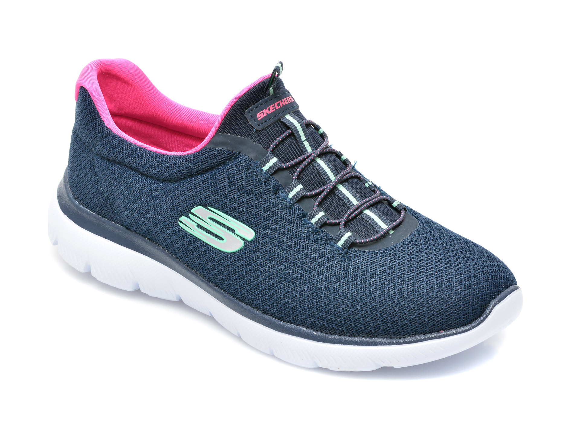 Pantofi sport SKECHERS bleumarin, Summits, din material textil