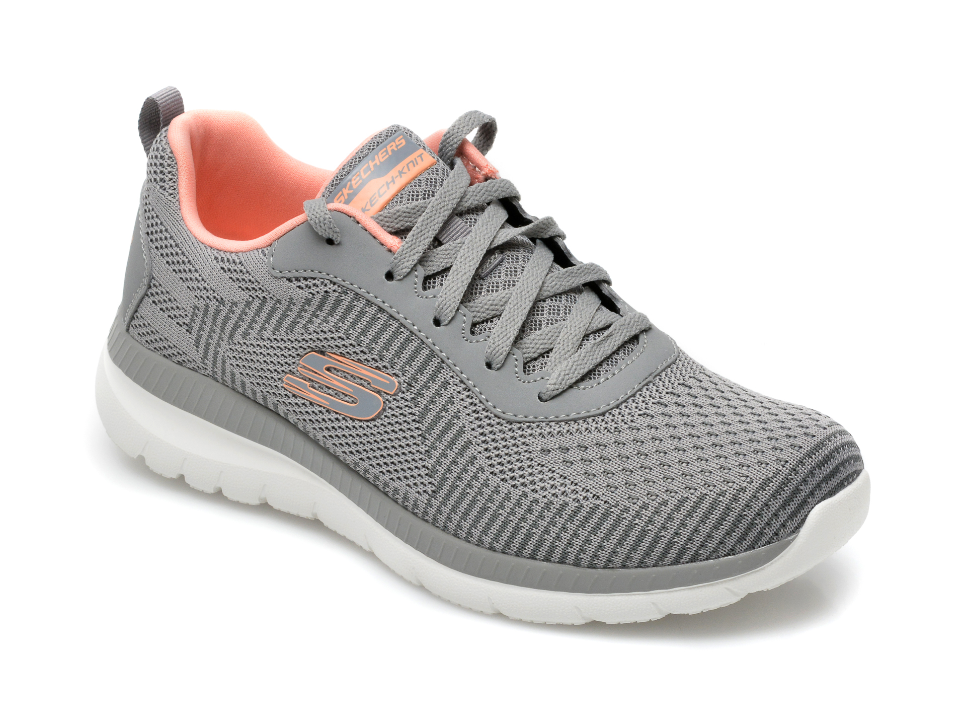 Pantofi sport SKECHERS gri, Bountiful Purist, din material textil