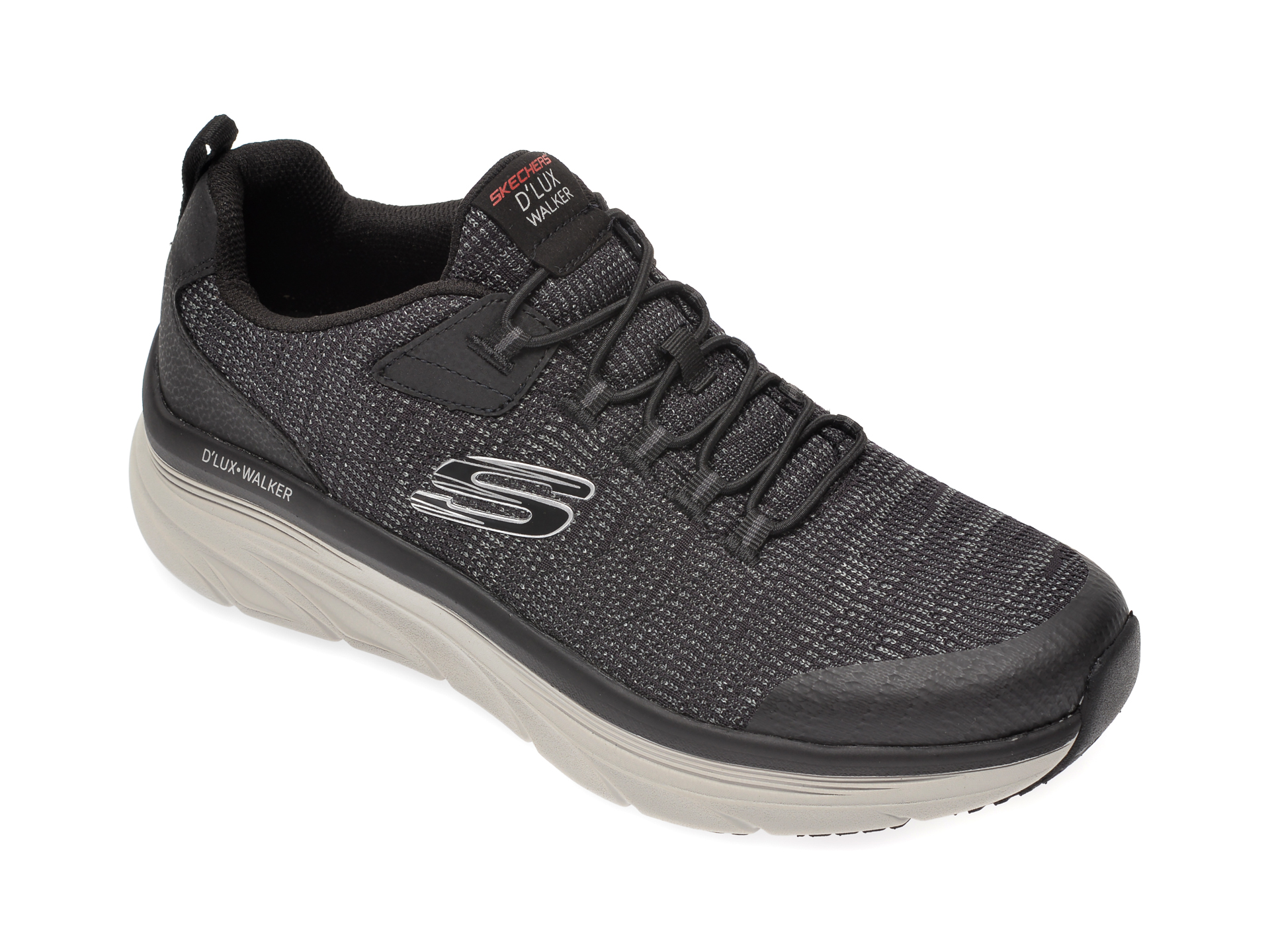 Pantofi sport SKECHERS gri, Dlux Walker Pensive, din material textil