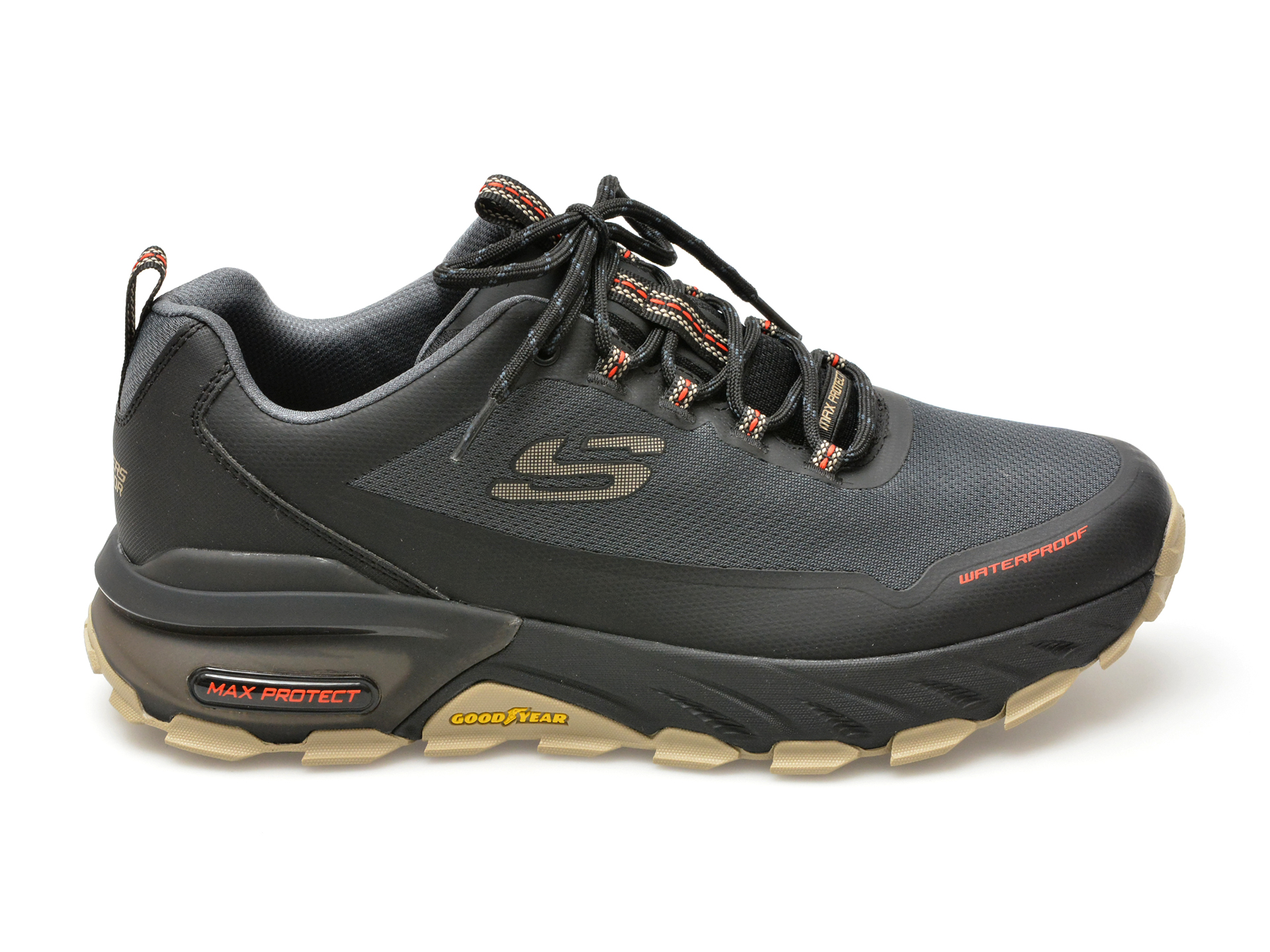 Pantofi Sport Skechers Gri, Max Protect, Din Material Textil
