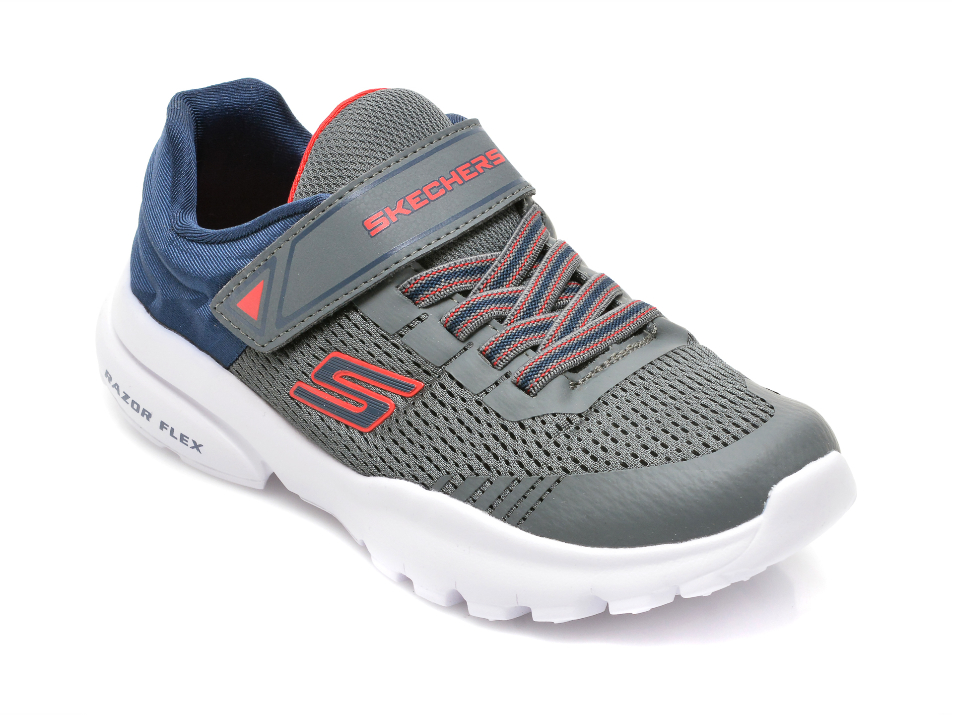 Pantofi sport SKECHERS gri, RAZOR FLEX, din material textil 2023 ❤️ Pret Super tezyo.ro imagine noua 2022