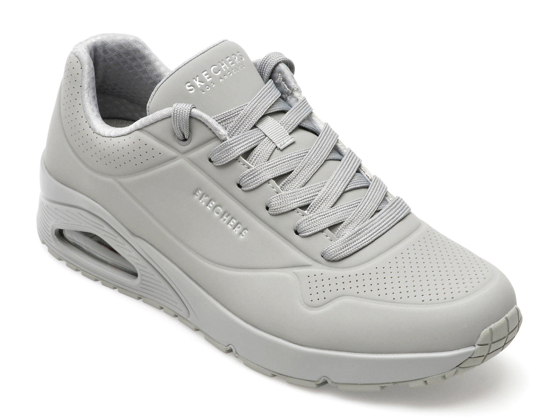 Pantofi sport SKECHERS gri, UNO, din piele ecologica