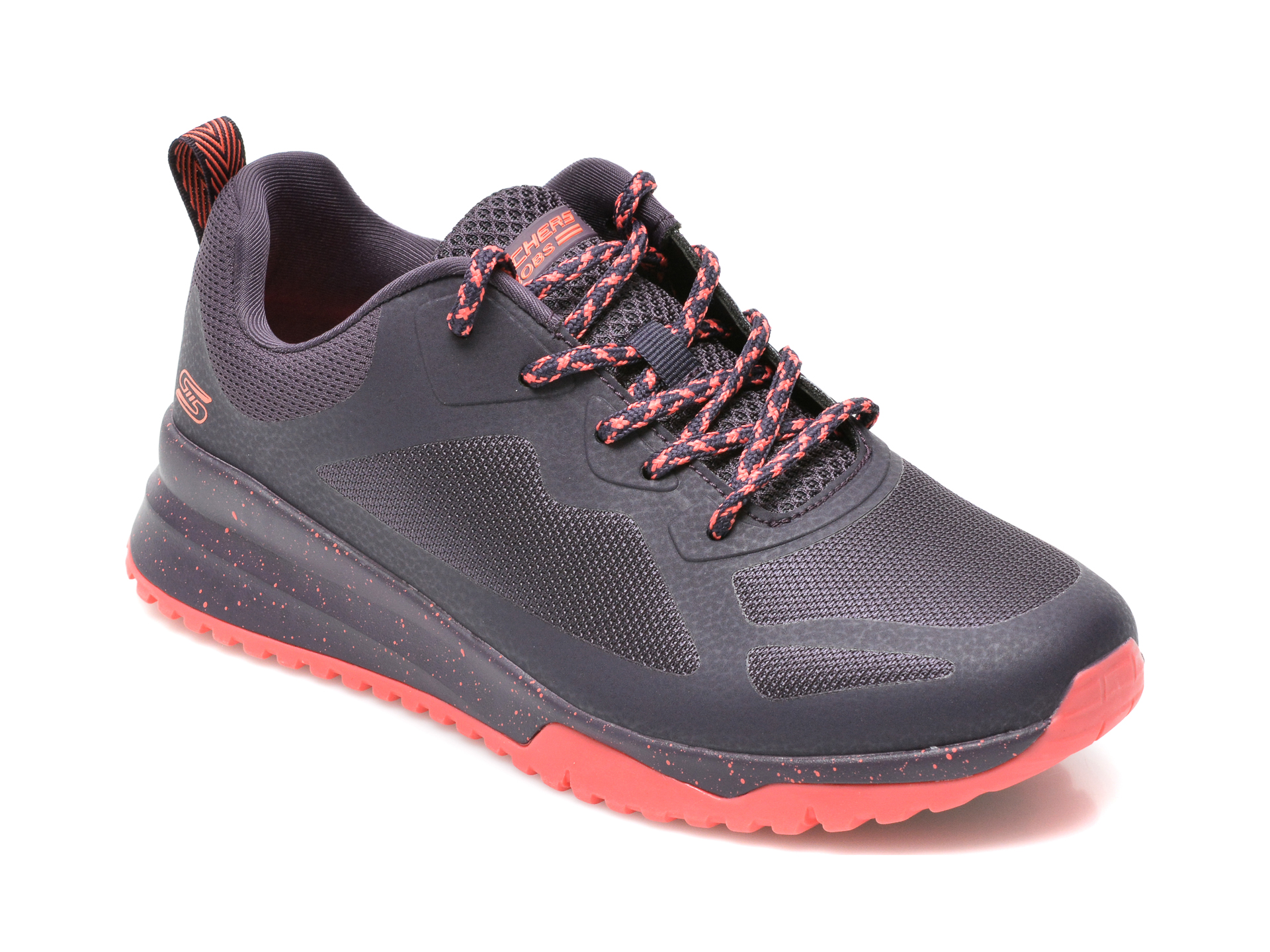Pantofi sport SKECHERS mov, BOBS SQUAD, din material textil si piele ecologica Skechers imagine noua