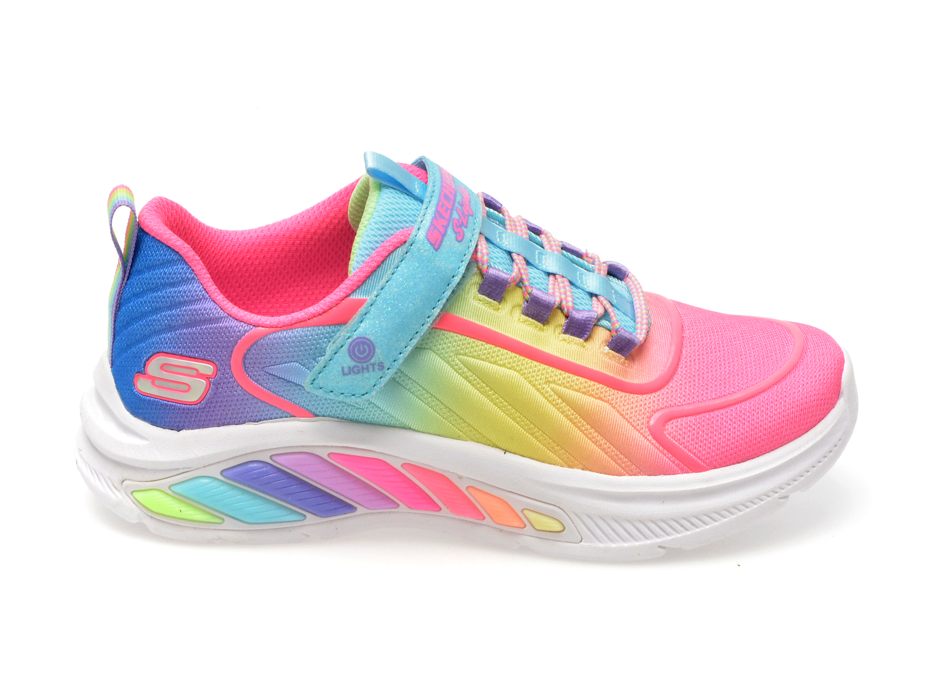 Pantofi Sport Skechers Multicolor, Rainbow Cruisers, Din Material Textil