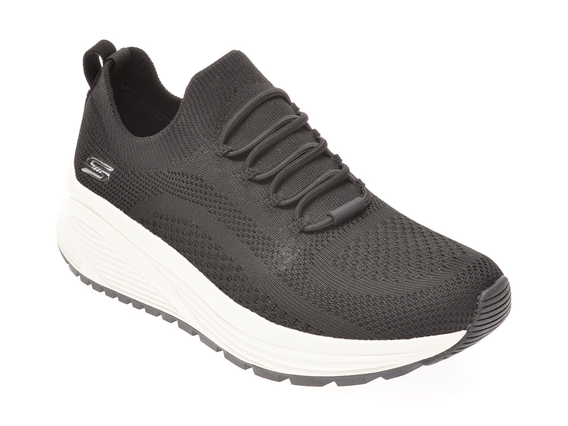 Pantofi sport SKECHERS negri, 117027, din material textil