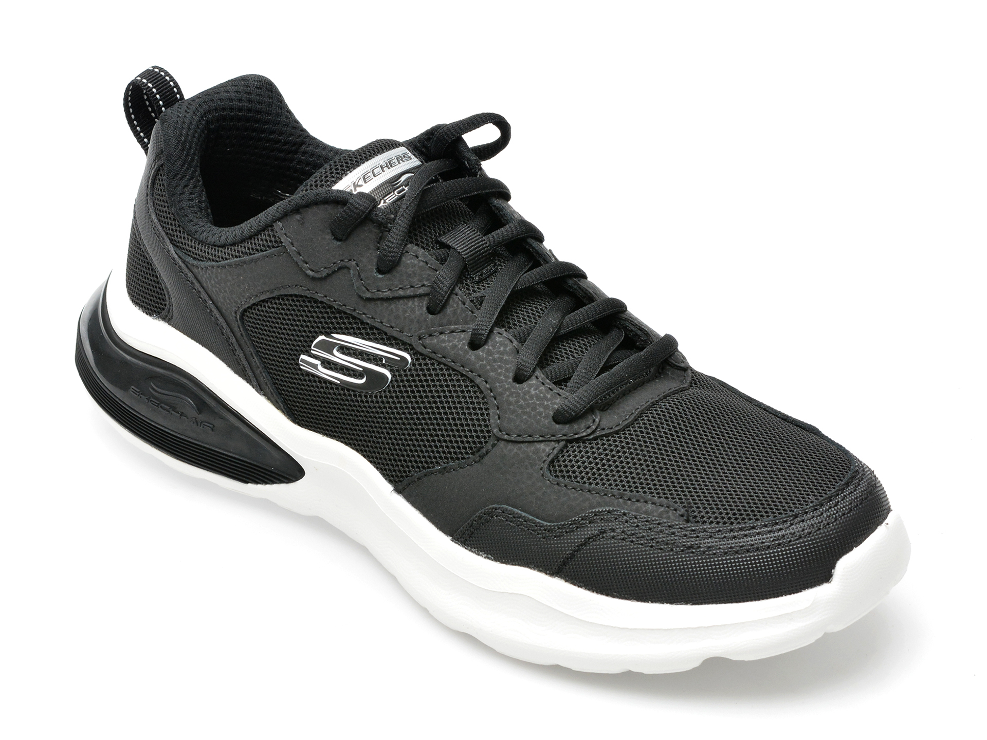 Pantofi sport SKECHERS negri, 232560, din material textil