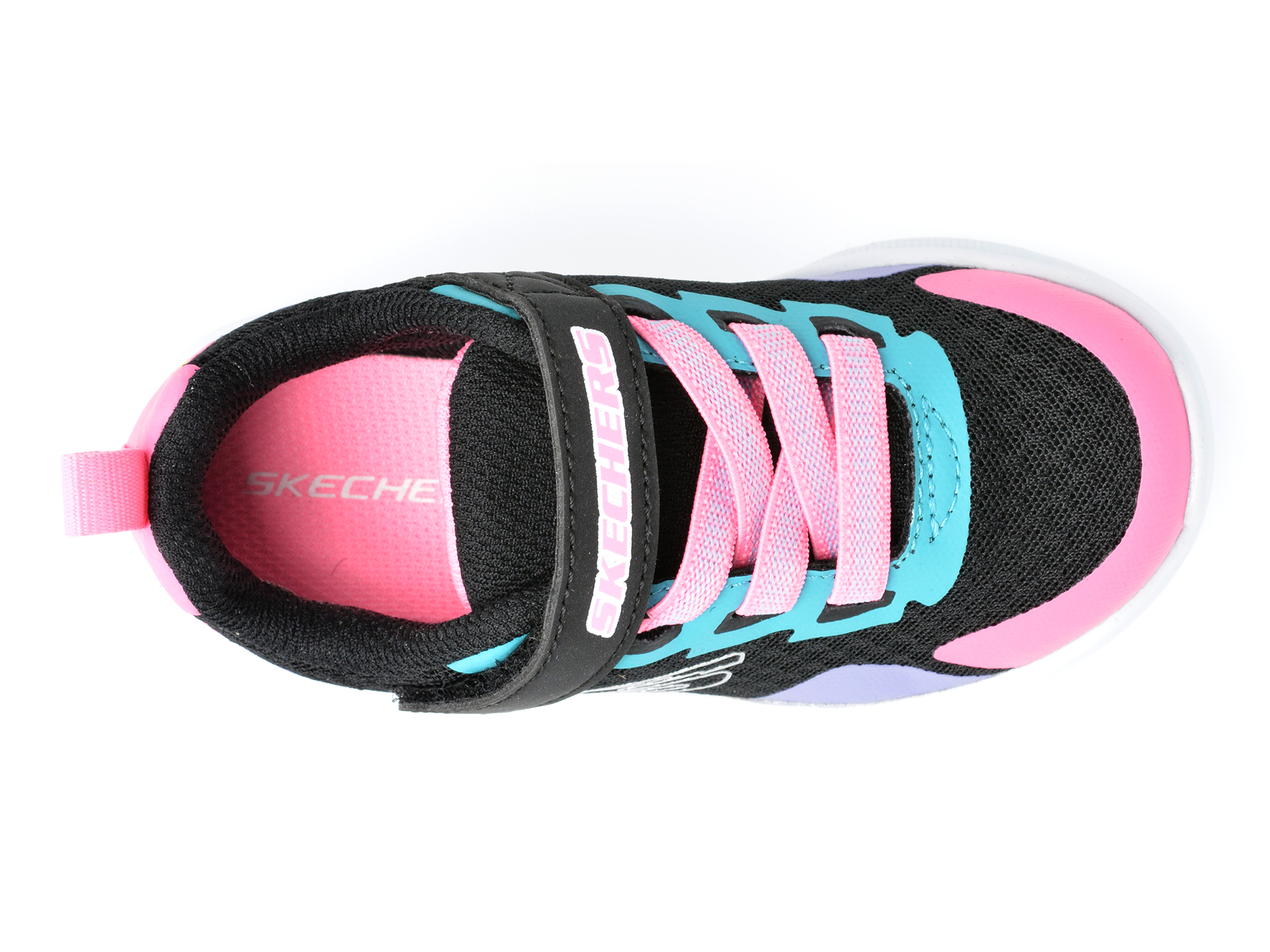 Poze Pantofi sport SKECHERS negri, 302348N, din material textil si piele ecologica Tezyo