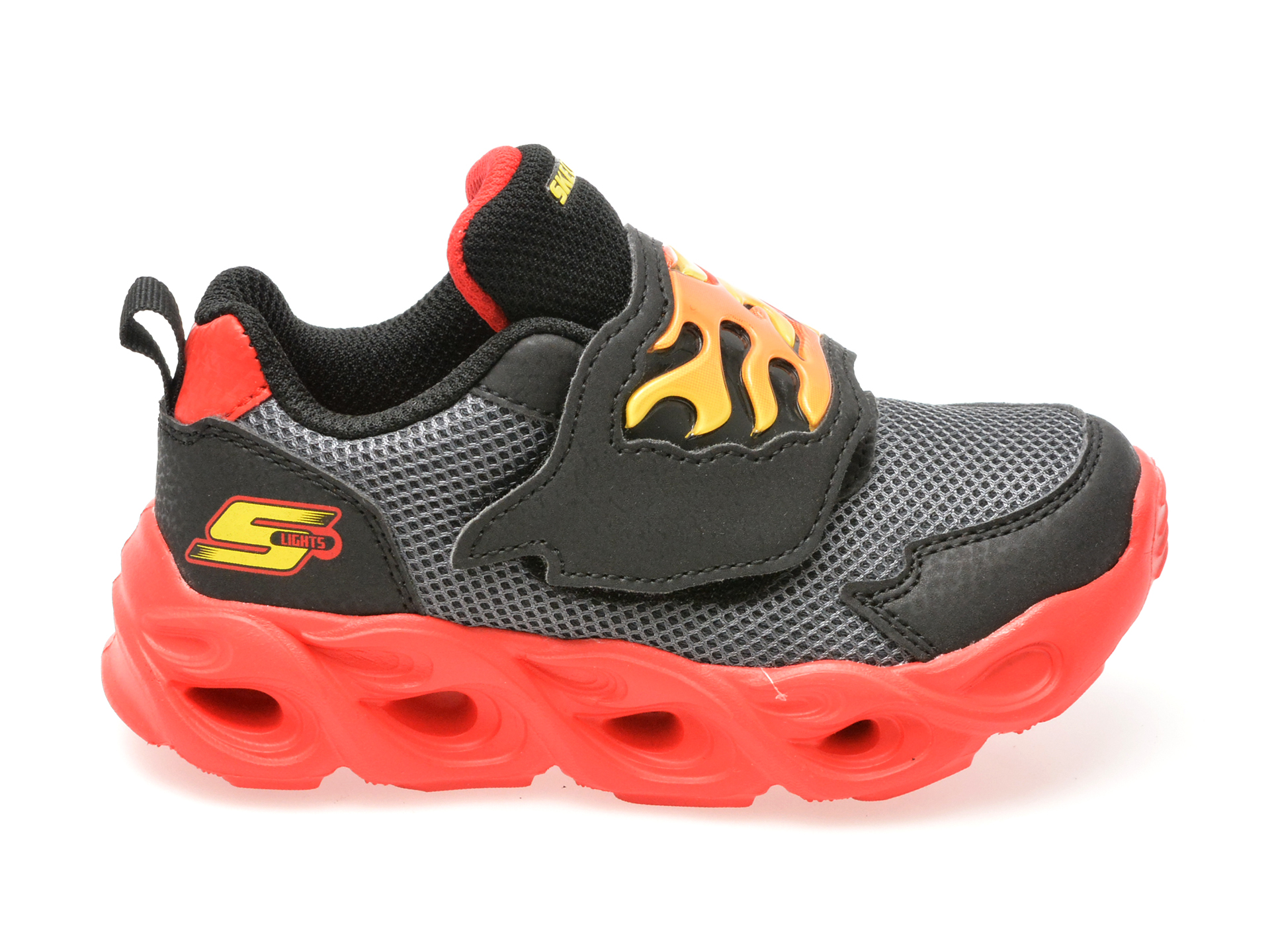 Pantofi Sport SKECHERS negri, 400104N, din piele ecologica image12