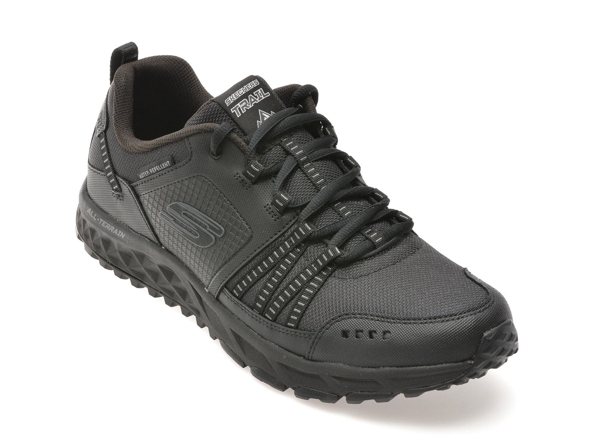 Pantofi sport SKECHERS negri, 51591, din material textil