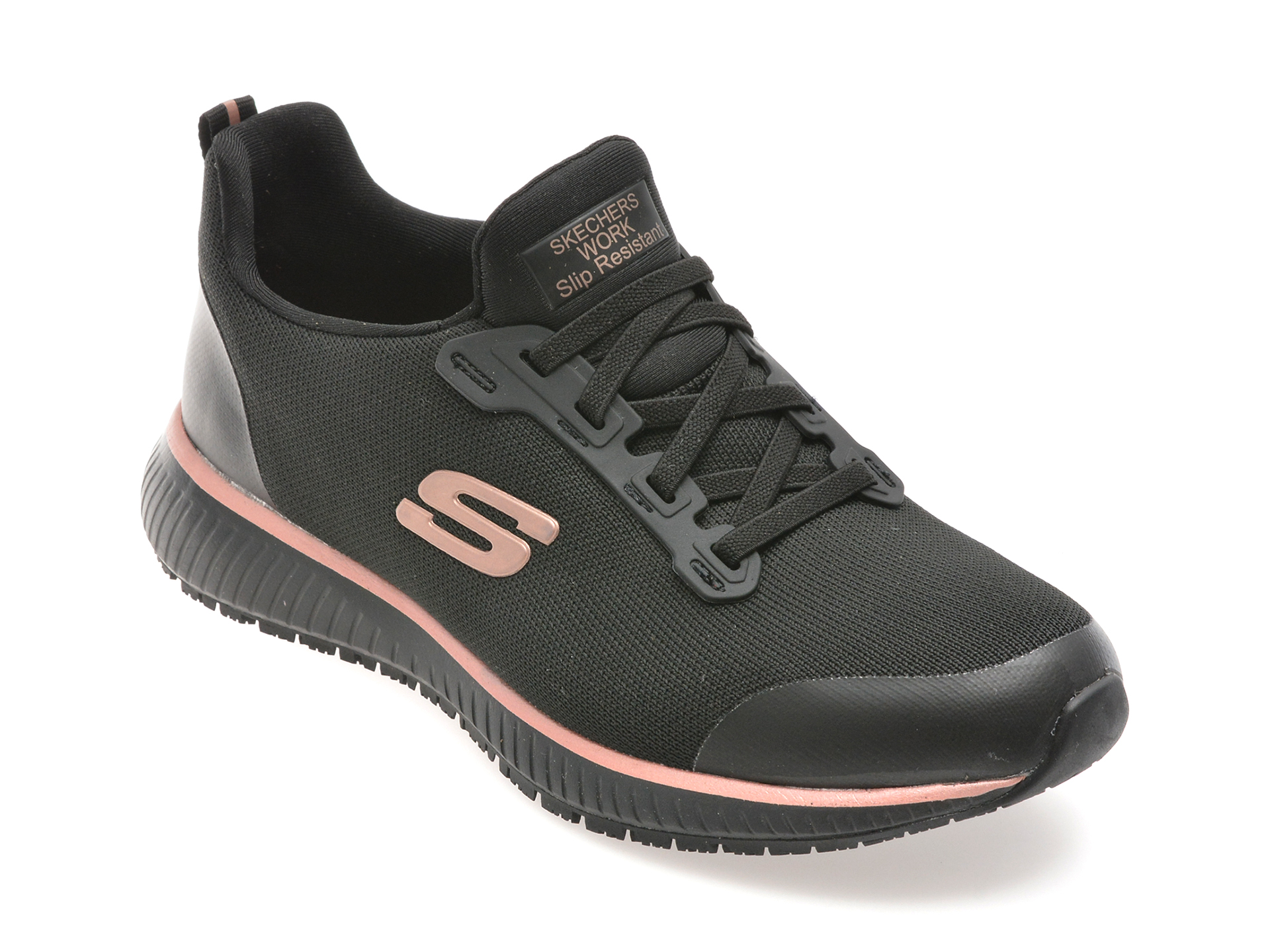 Pantofi sport SKECHERS negri, 77222EC, din material textil