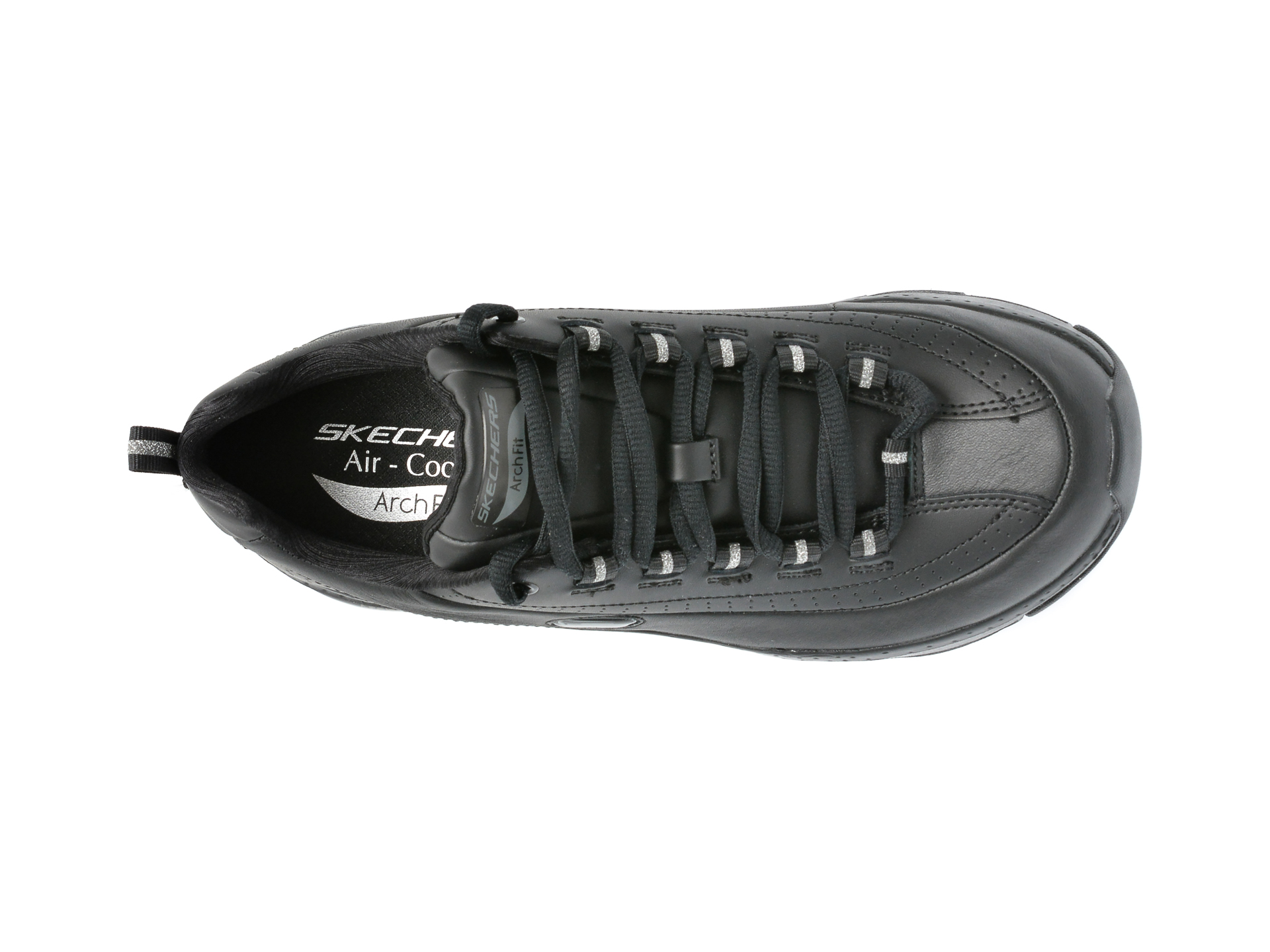 Poze Pantofi sport SKECHERS negri, ARCH FIT, din piele naturala Tezyo