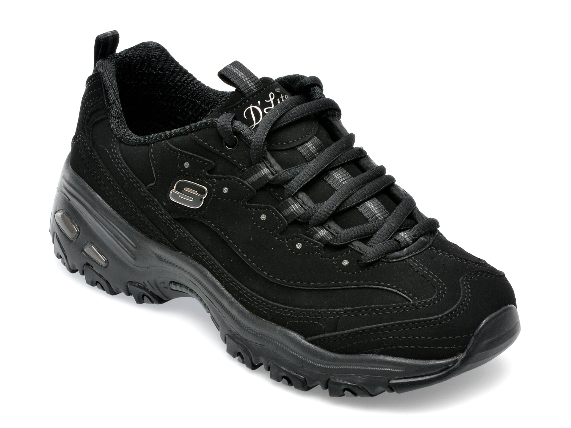 Poze Pantofi sport SKECHERS negri, D LITES, din material textil Tezyo