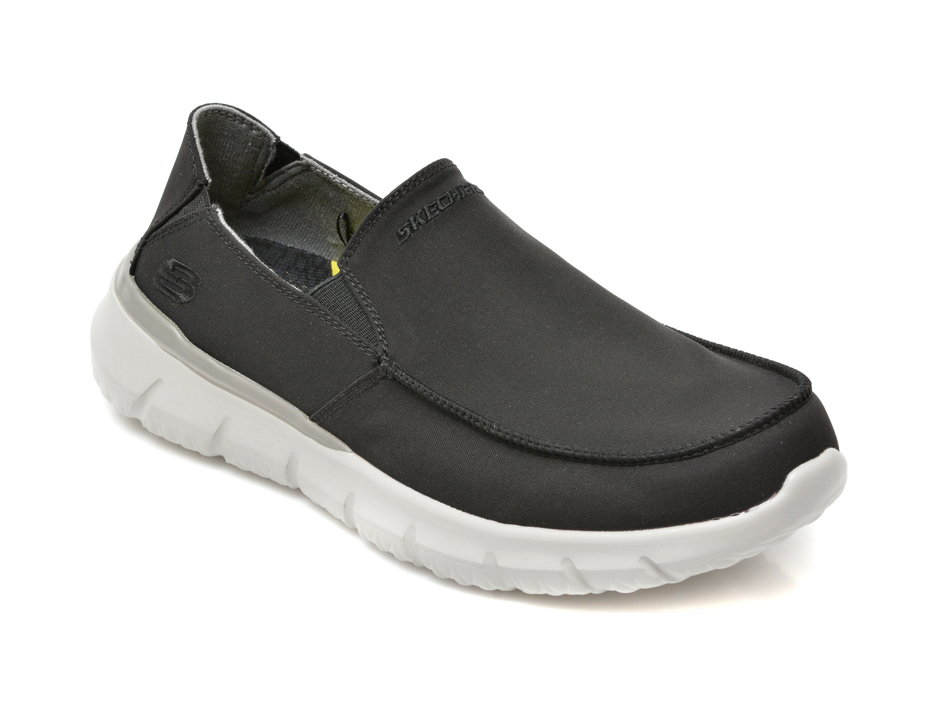 Pantofi sport SKECHERS negri, DEL RETTO, din piele ecologica Skechers