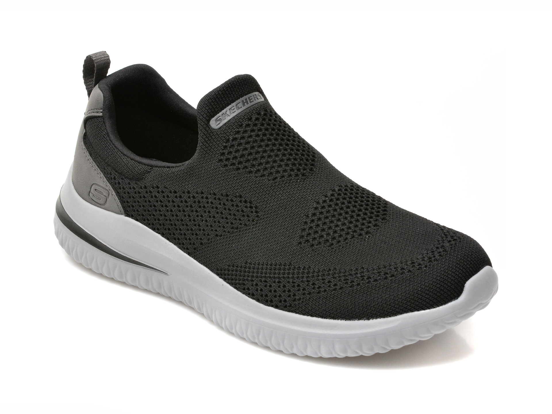 Pantofi sport SKECHERS negri, DELSON 3, din material textil