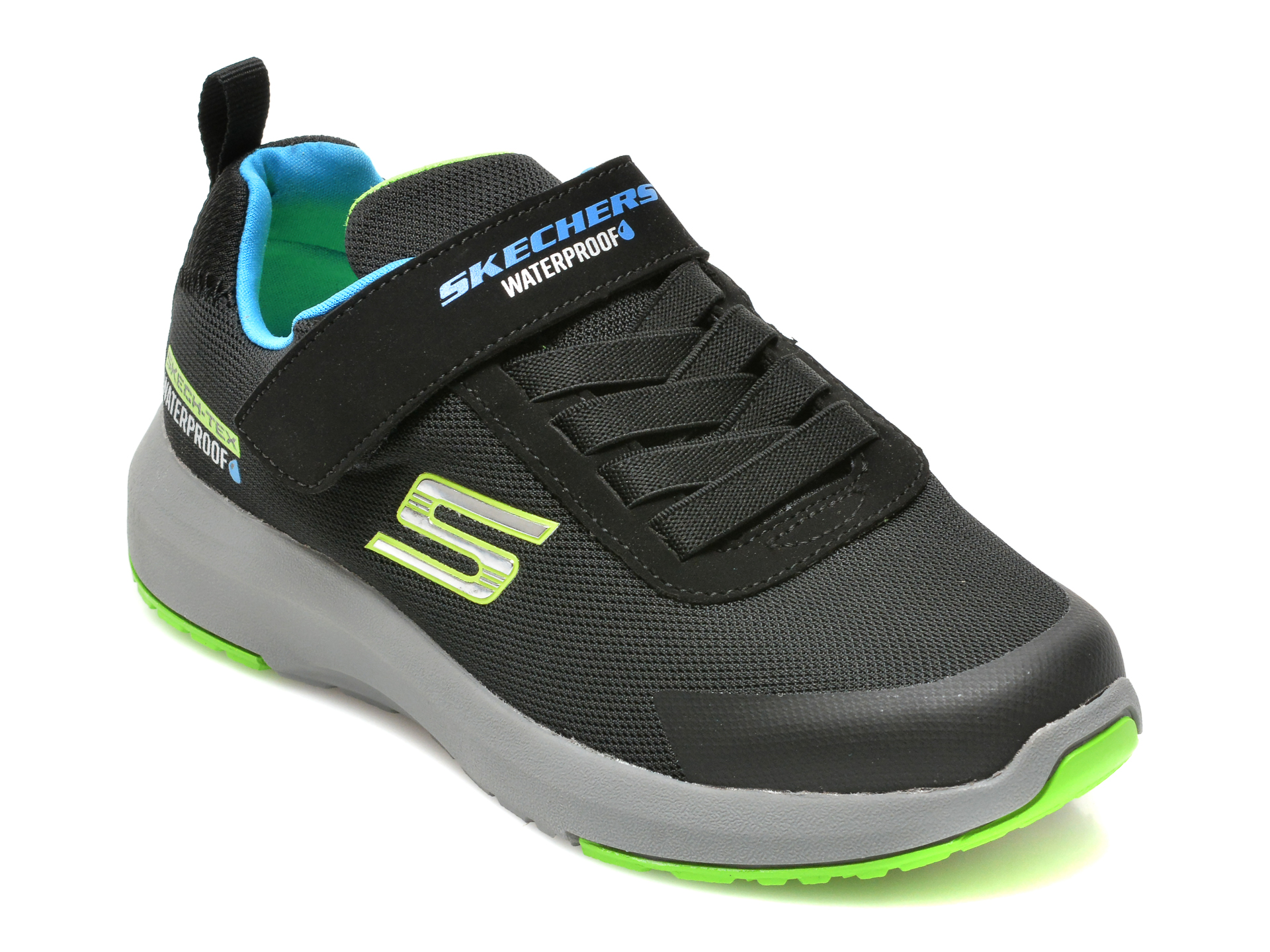 Pantofi sport SKECHERS negri, DYNAMIC TREAD, din material textil 2023 ❤️ Pret Super tezyo.ro imagine noua 2022
