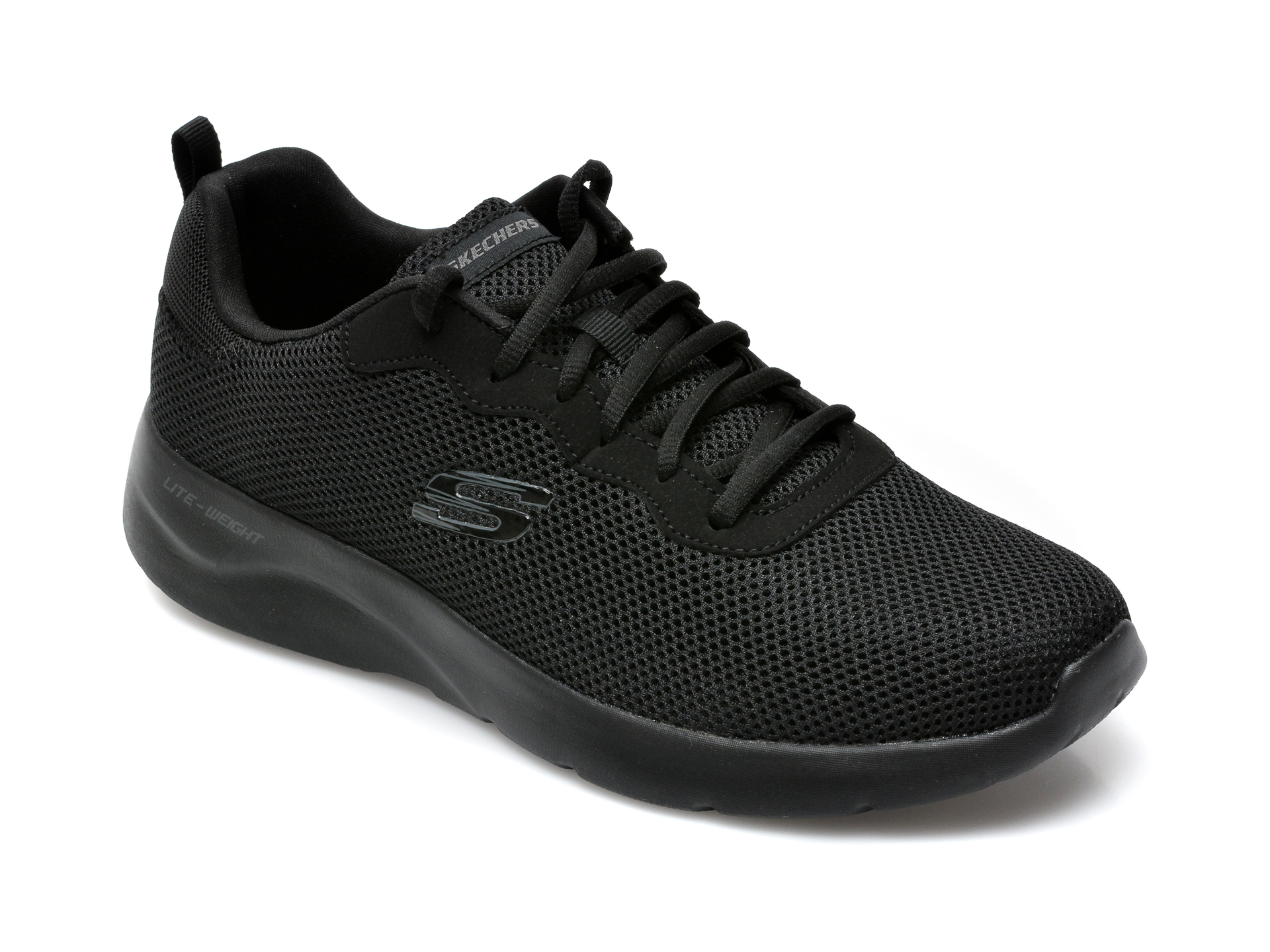 Pantofi sport SKECHERS negri, Dynamight 2.0 Rayhill, din material textil