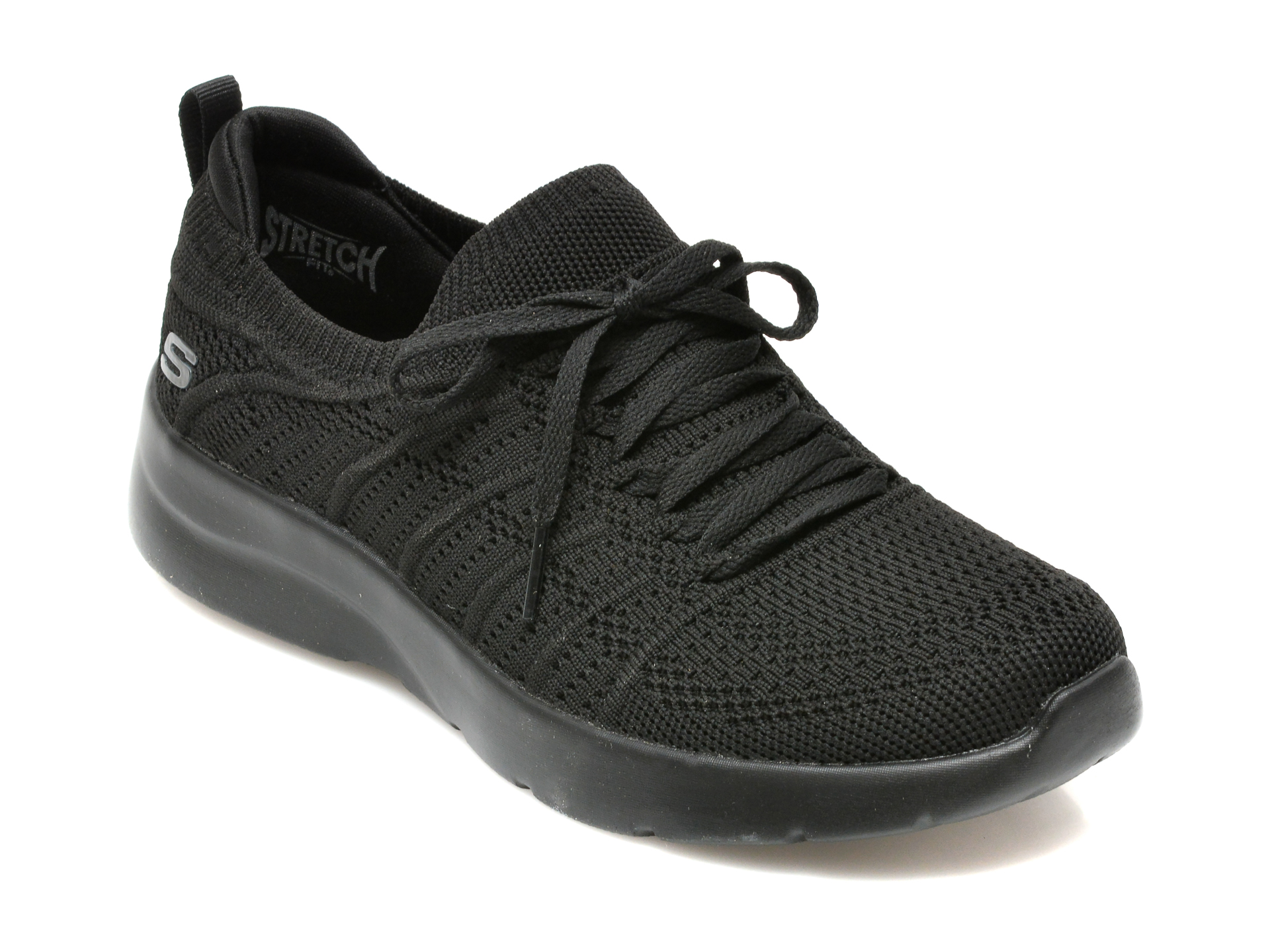 Pantofi sport SKECHERS negri, DYNAMIGHT 2, din material textil /femei/pantofi imagine noua
