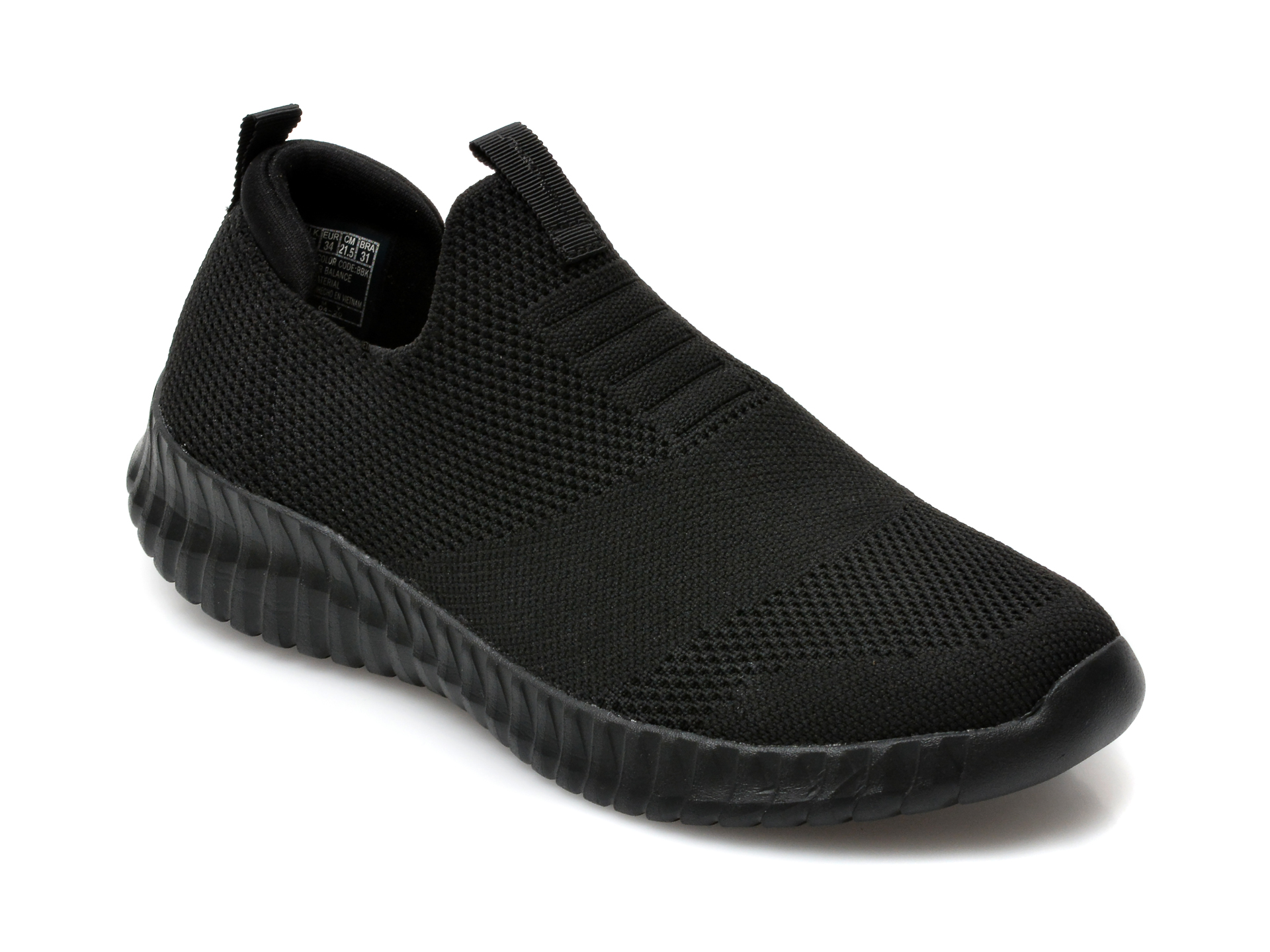 Pantofi sport SKECHERS negri, Elite Flex Wasik, din material textil