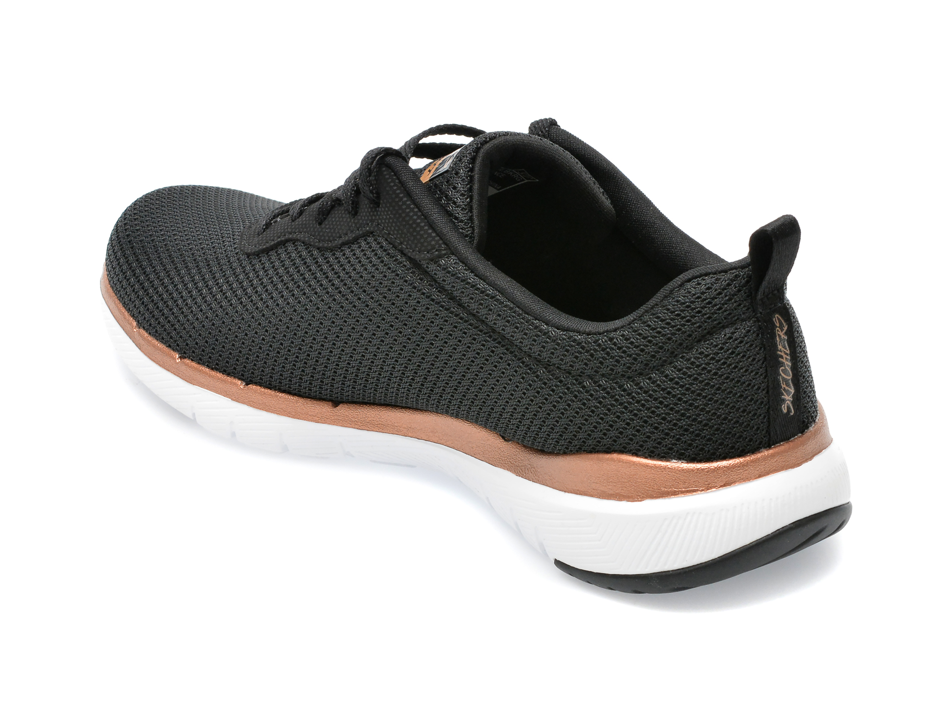 Poze Pantofi sport SKECHERS negri, FLEX APPEAL 3.0, din material textil Tezyo